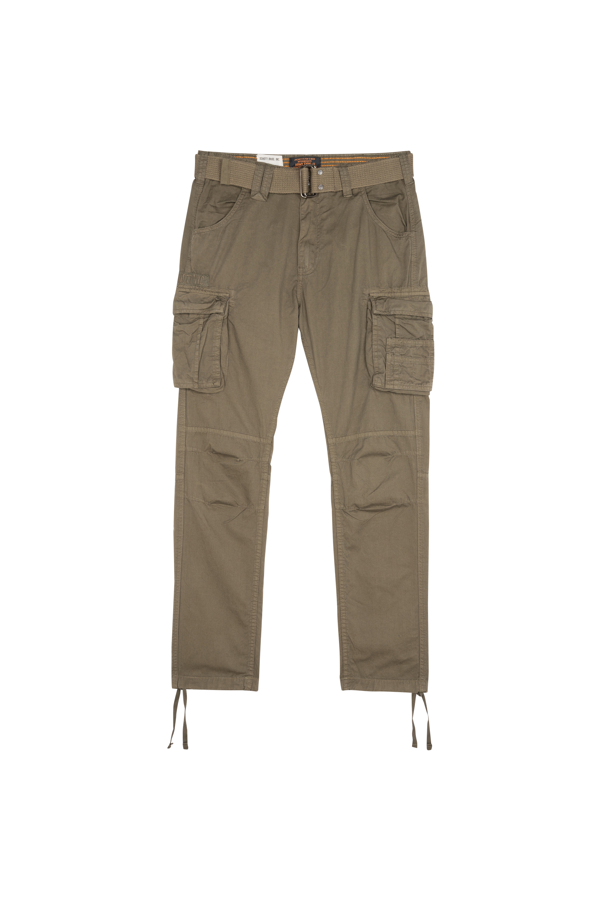Pantalon treillis ceinturé  Vert