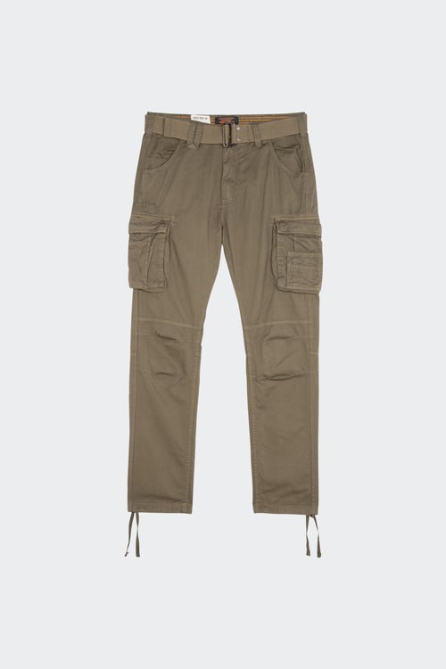 SCHOTT Pantalon treillis ceinturé  Vert