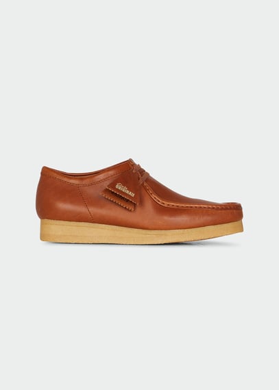 Derbies En Cuir Wallabee Marron Clarks Originals Homme Citadium
