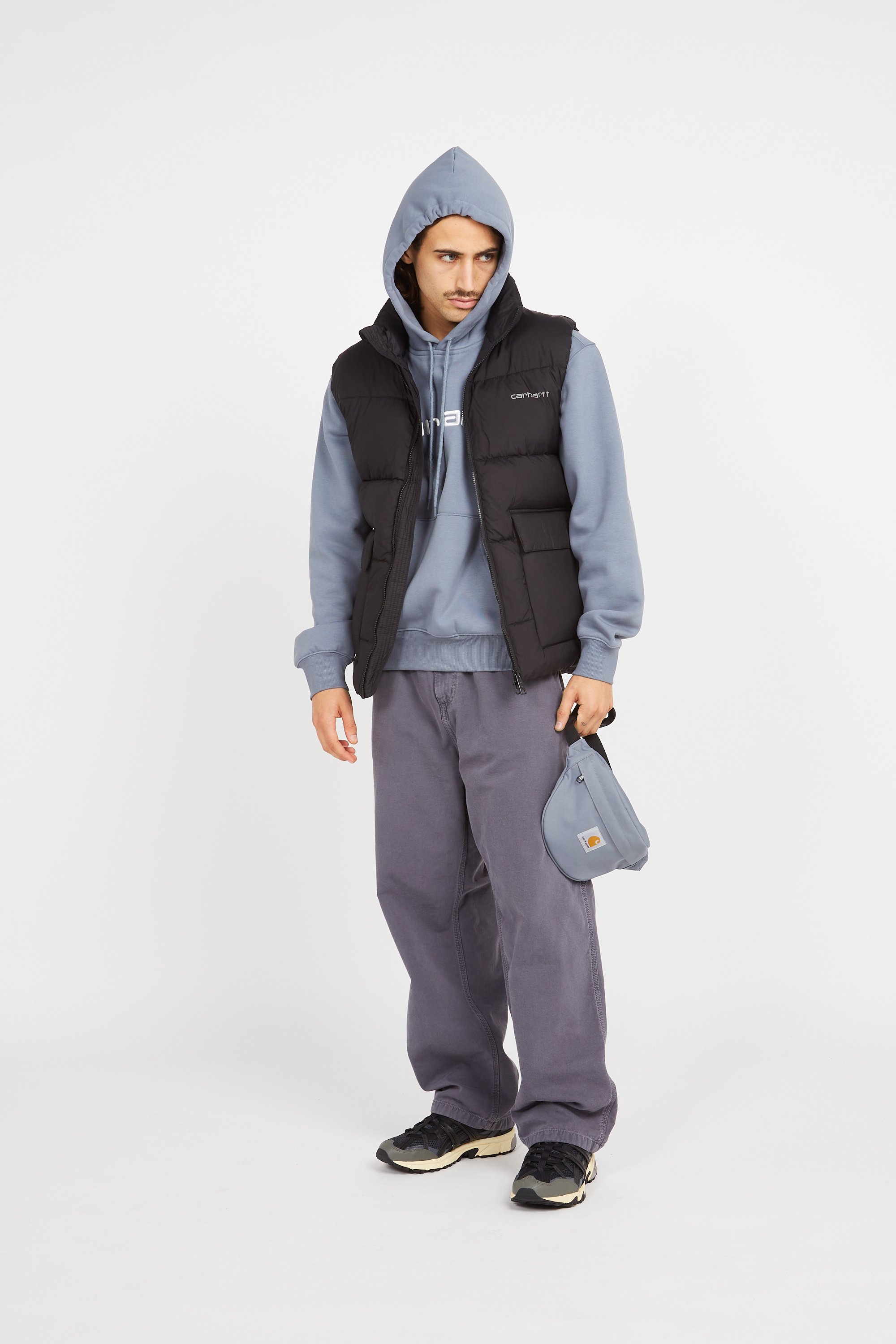 Canvas waist bag Blue