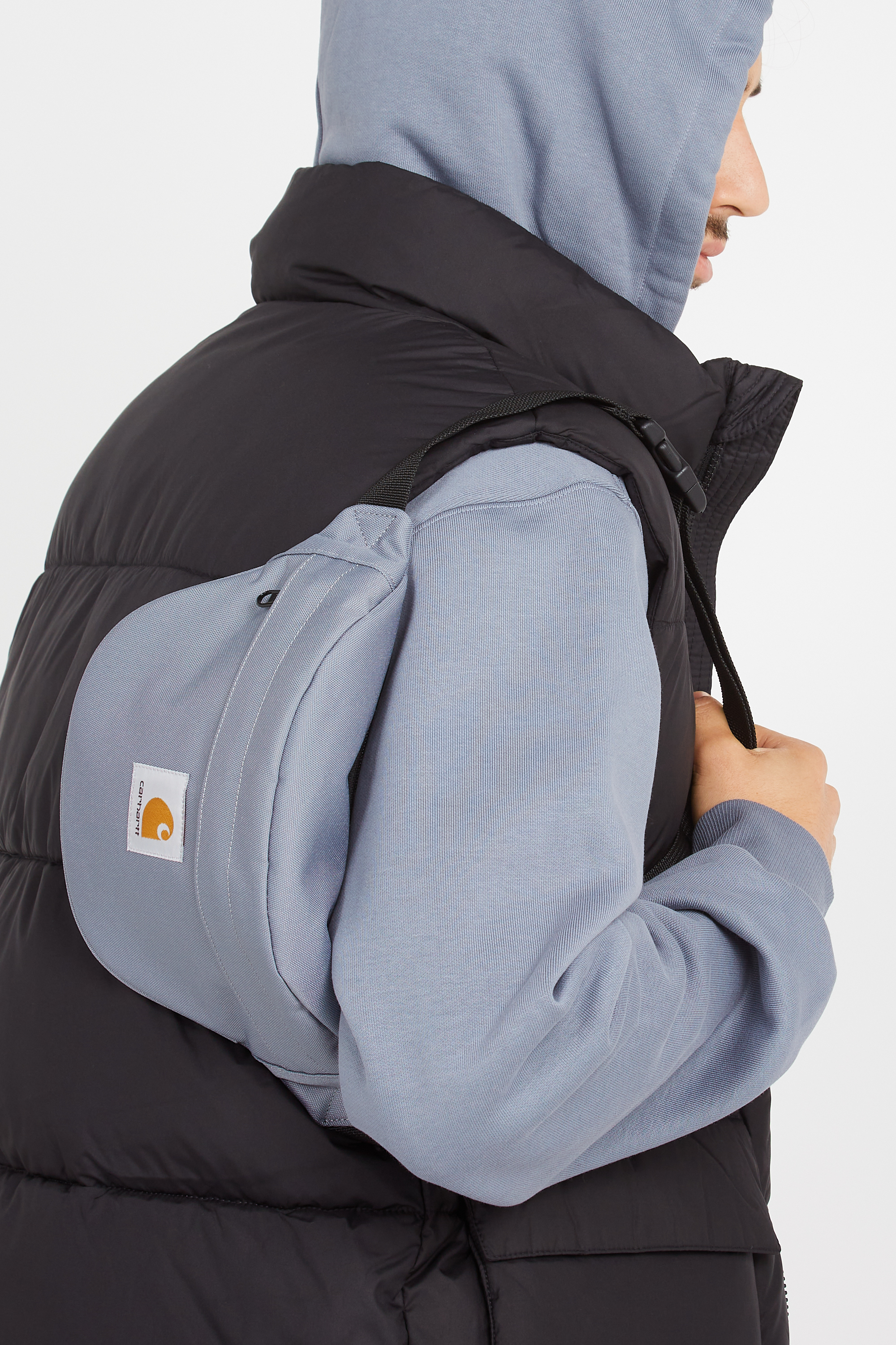 Canvas waist bag Blue