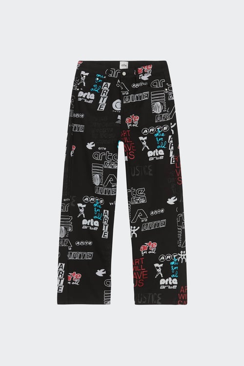 ARTE ANTWERP Pantalon Noir