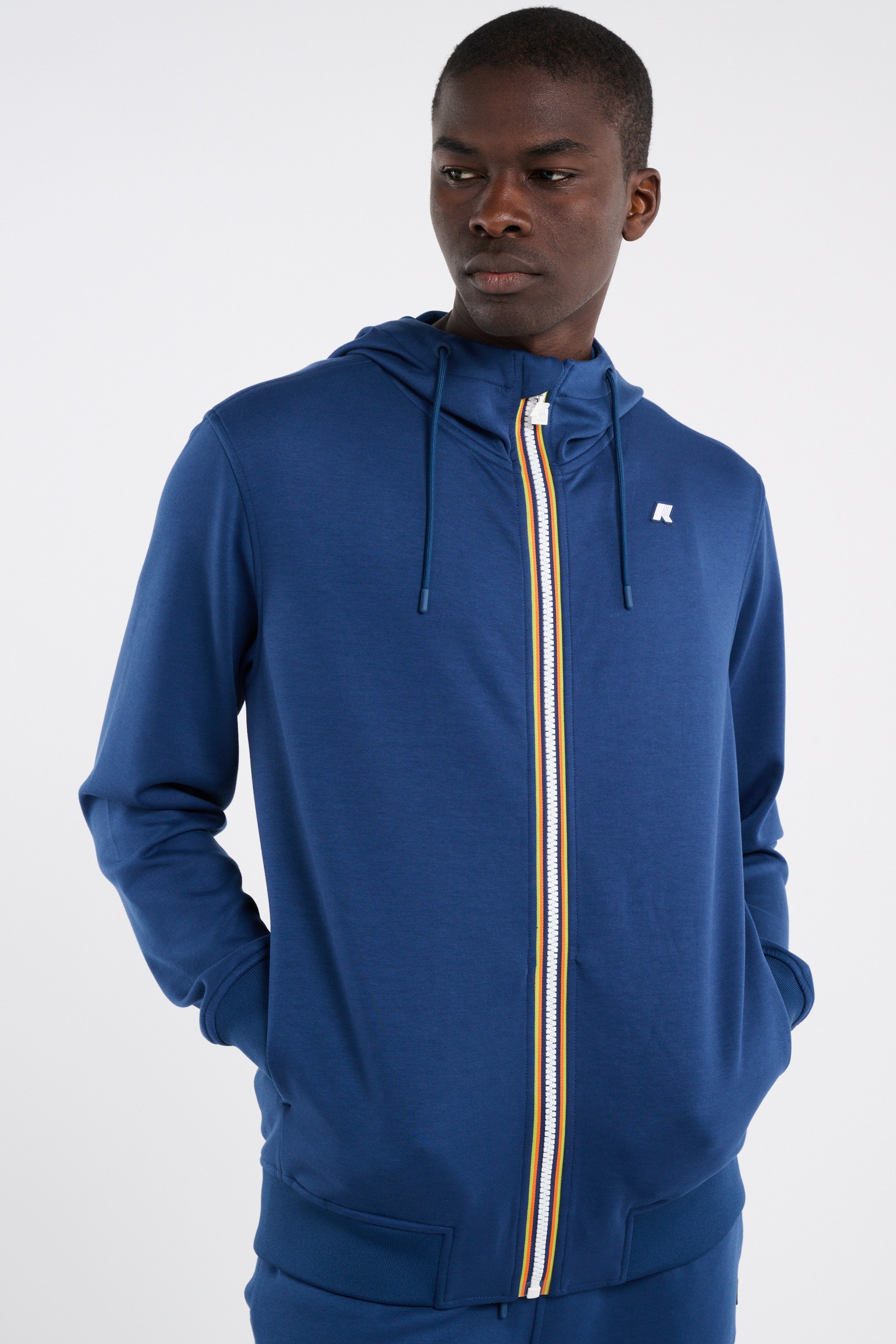 zip-up hoodie Blue