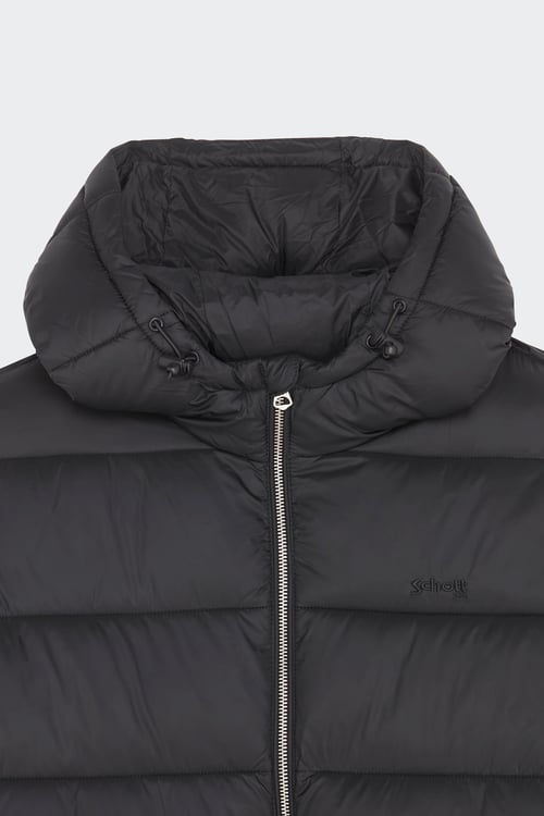SCHOTT puffer coat Black