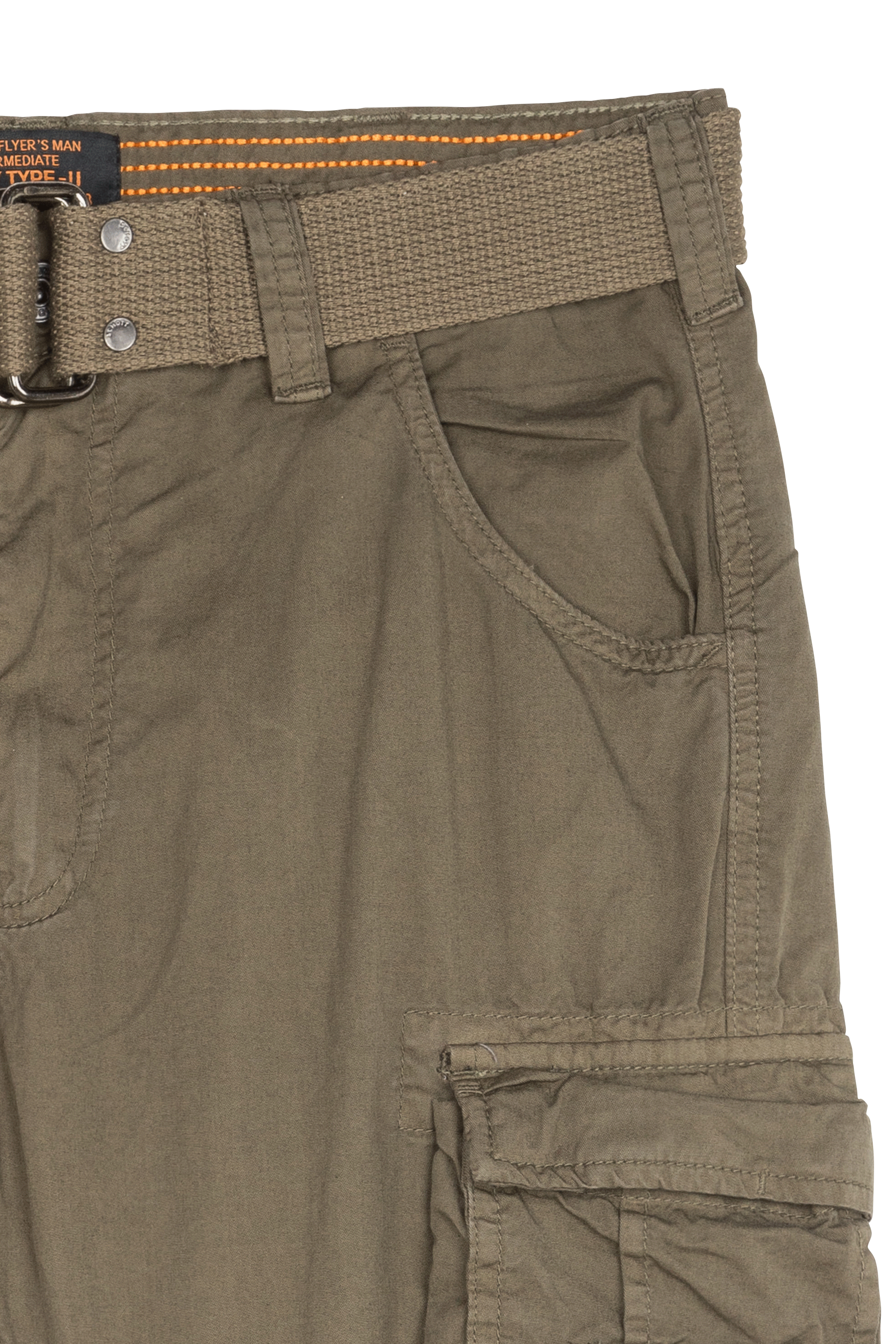 Belted combat pants Green