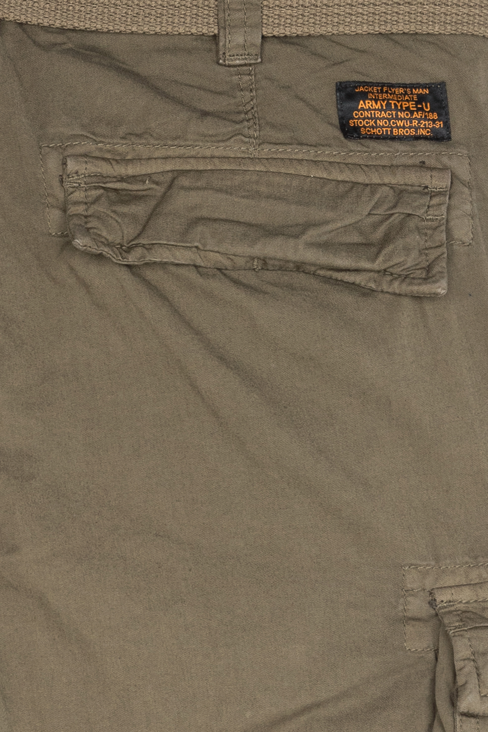 Pantalon treillis ceinturé  Vert