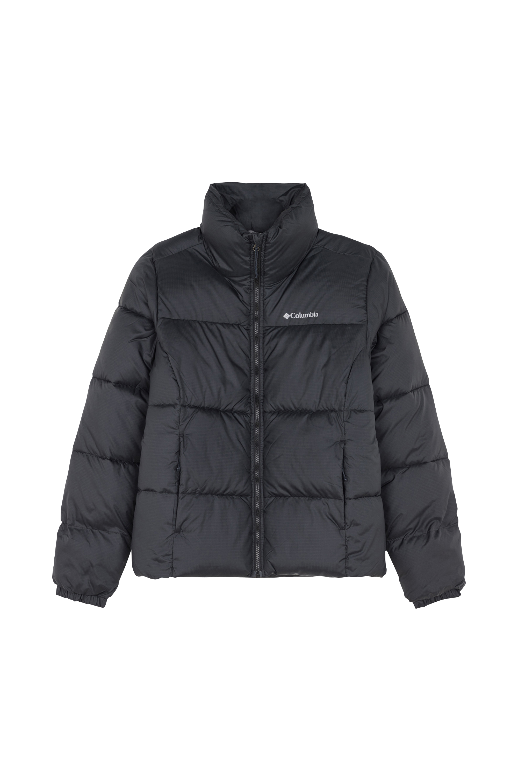 Lightweight quilted padded jacket with high neck Black