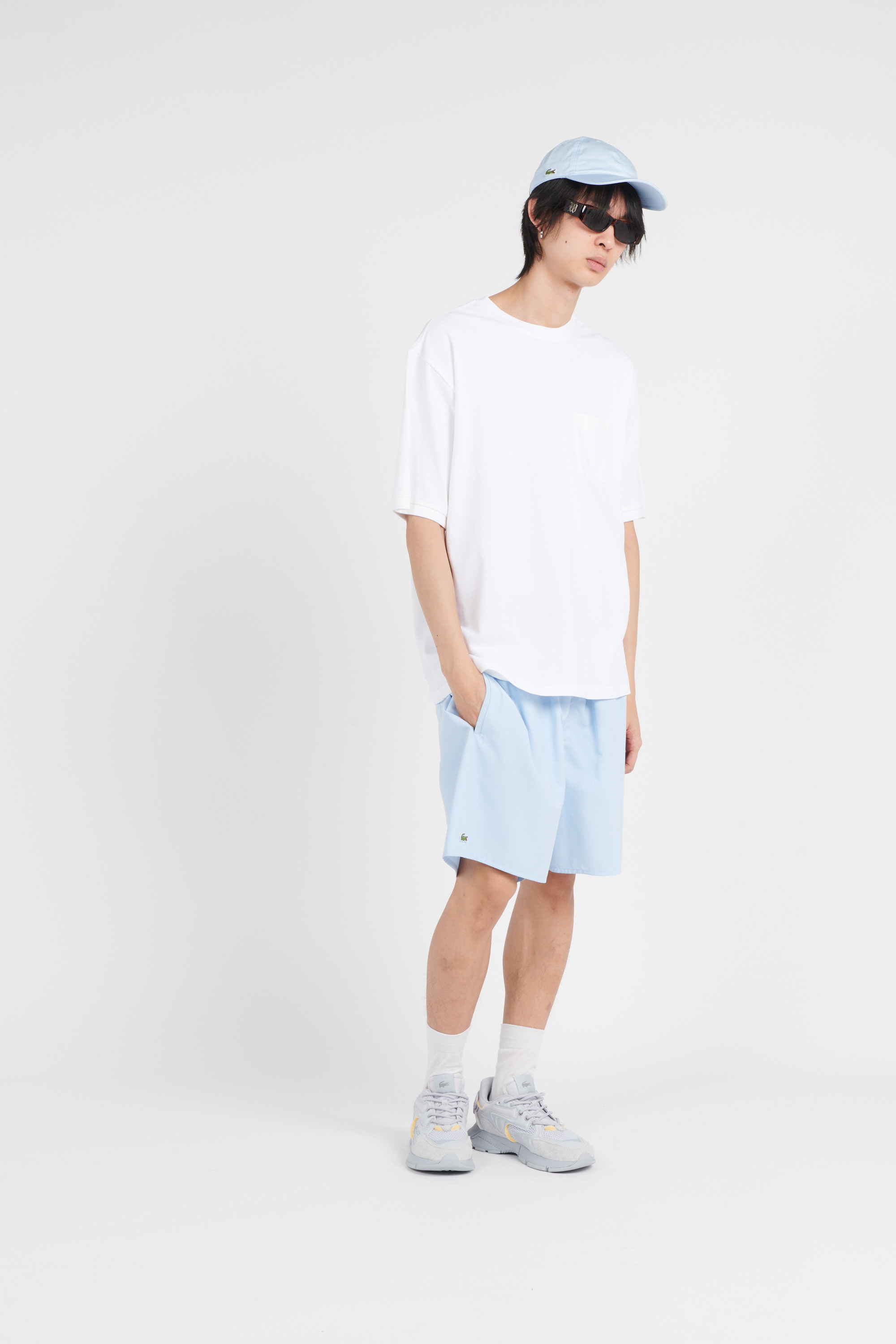 Regular-fit round-neck cotton T-shirt White