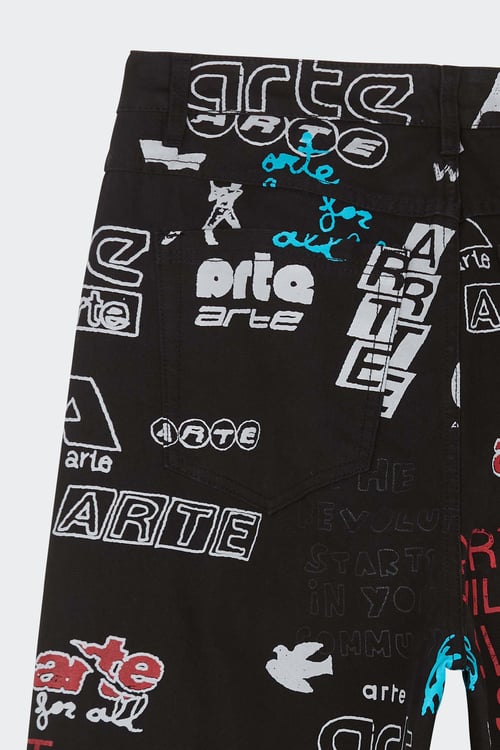 ARTE ANTWERP Pantalon Noir