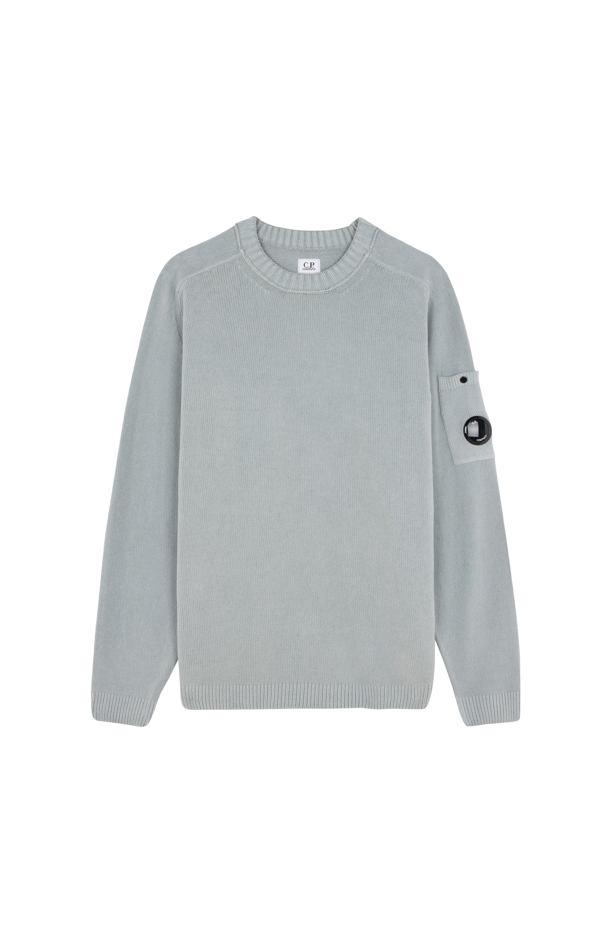 Sweater COTTON CHENILLE CREWNECK LENS SWEATER Silver blue