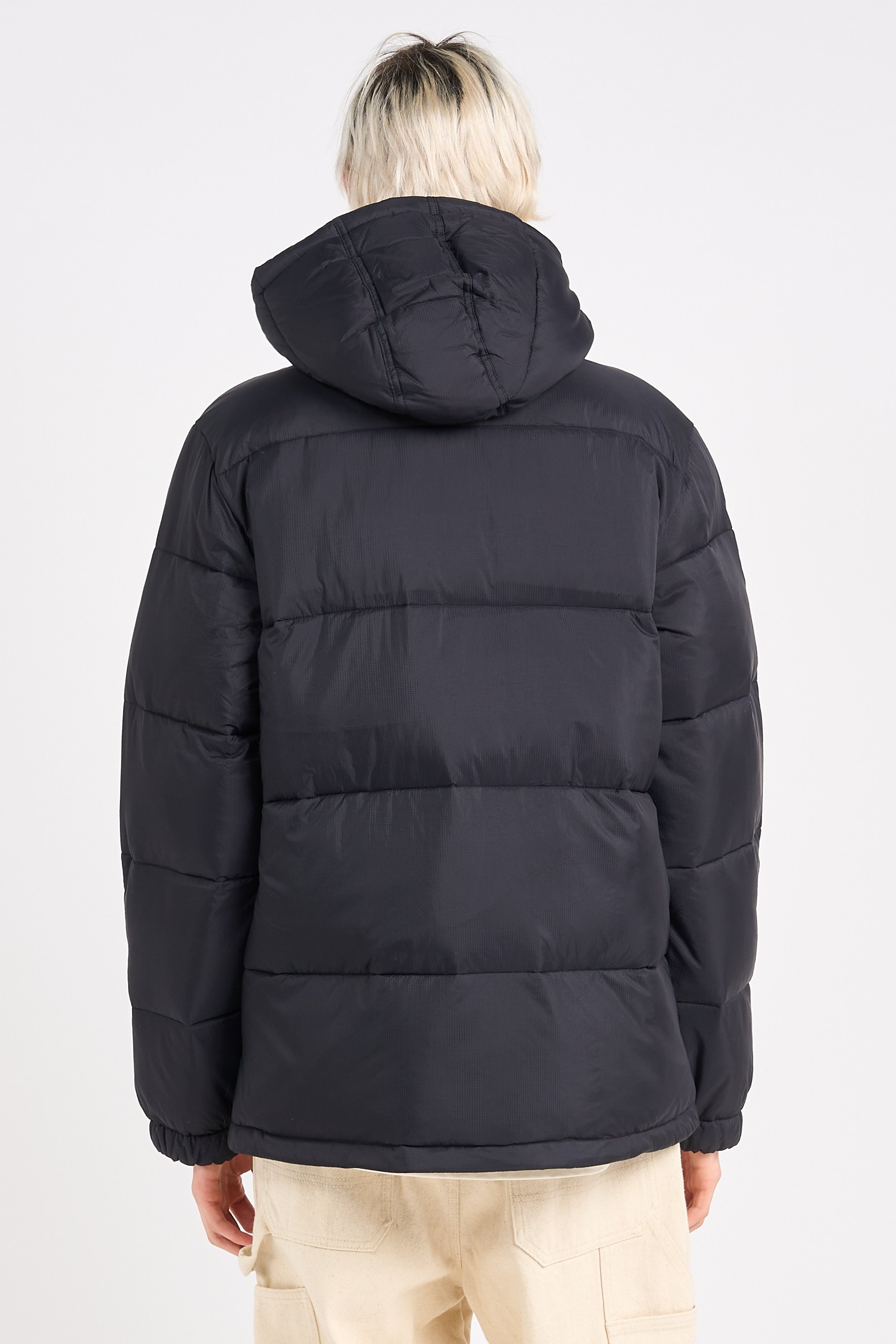 Lightweight quilted padded jacket with high neck Grey