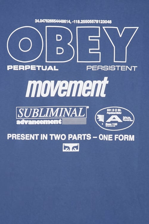 OBEY T-shirt Bleu