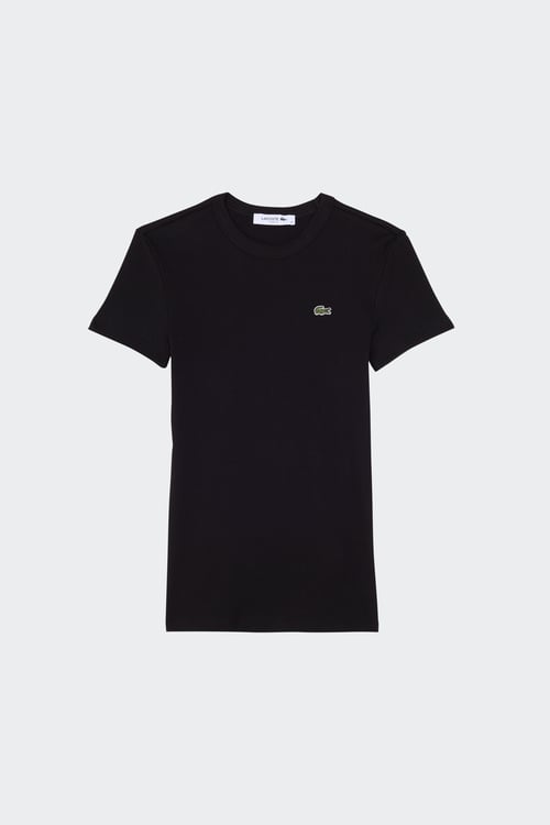 Tee shirt top lacoste noir femme