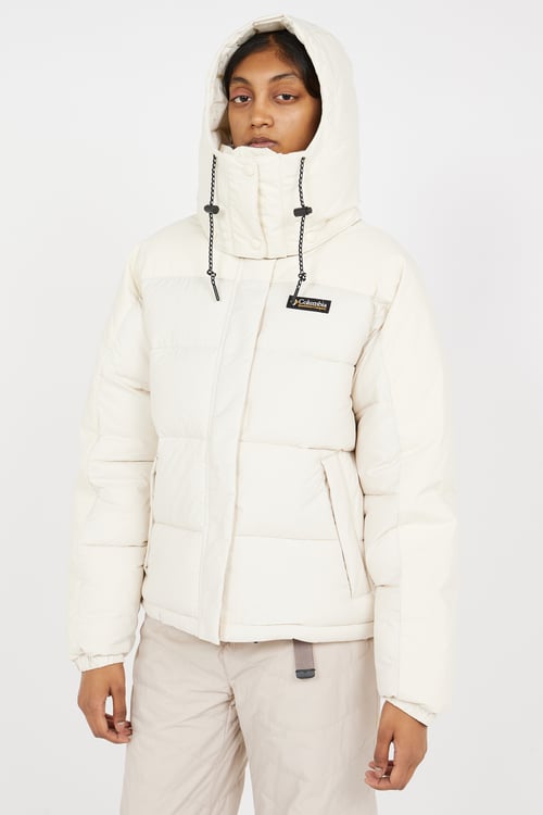 COLUMBIA Lightweight quilted padded jacket with high neck White