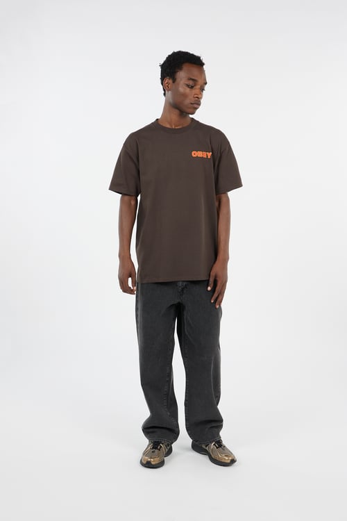OBEY T-shirt Marron