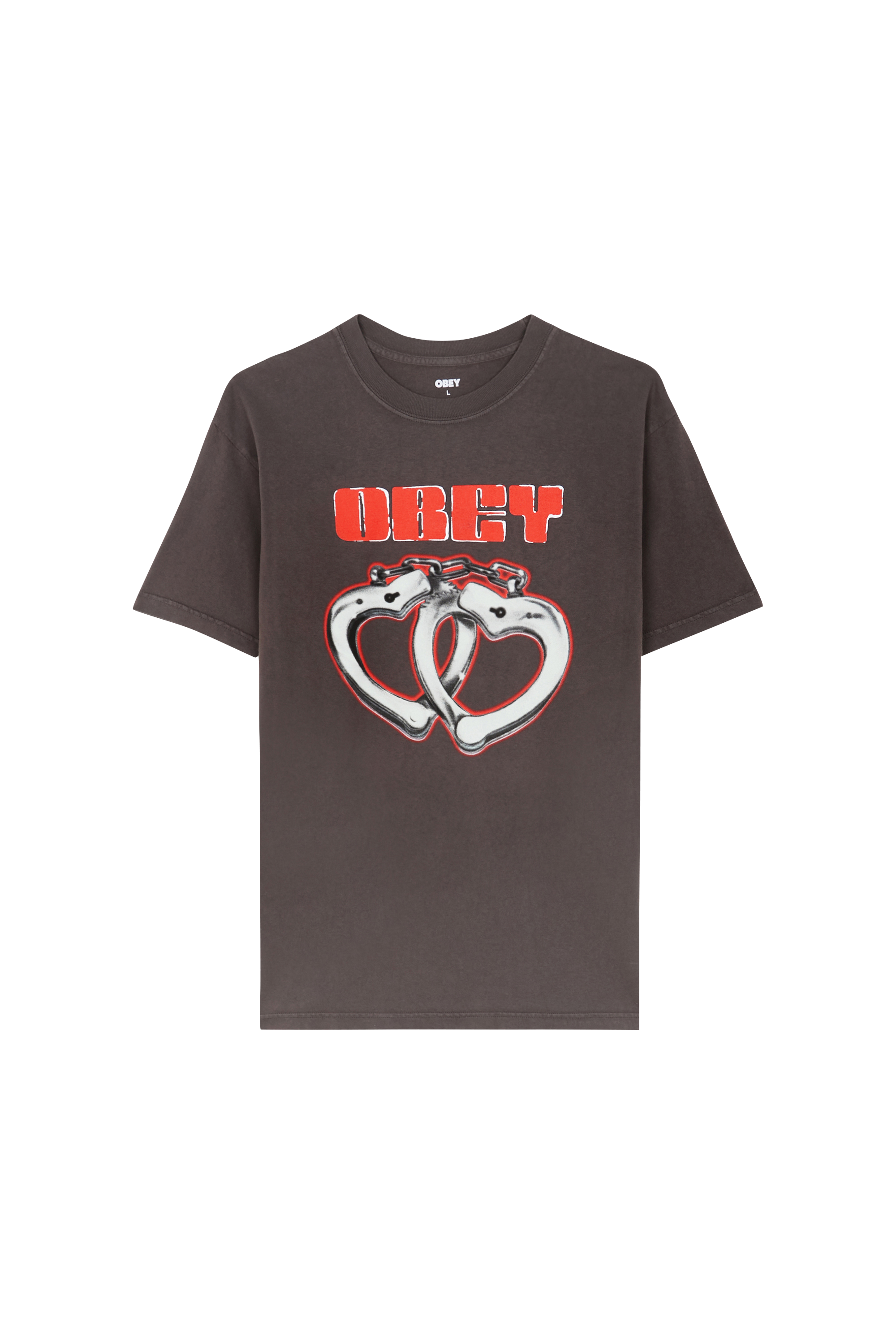 Regular-fit round-neck cotton T-shirt Black