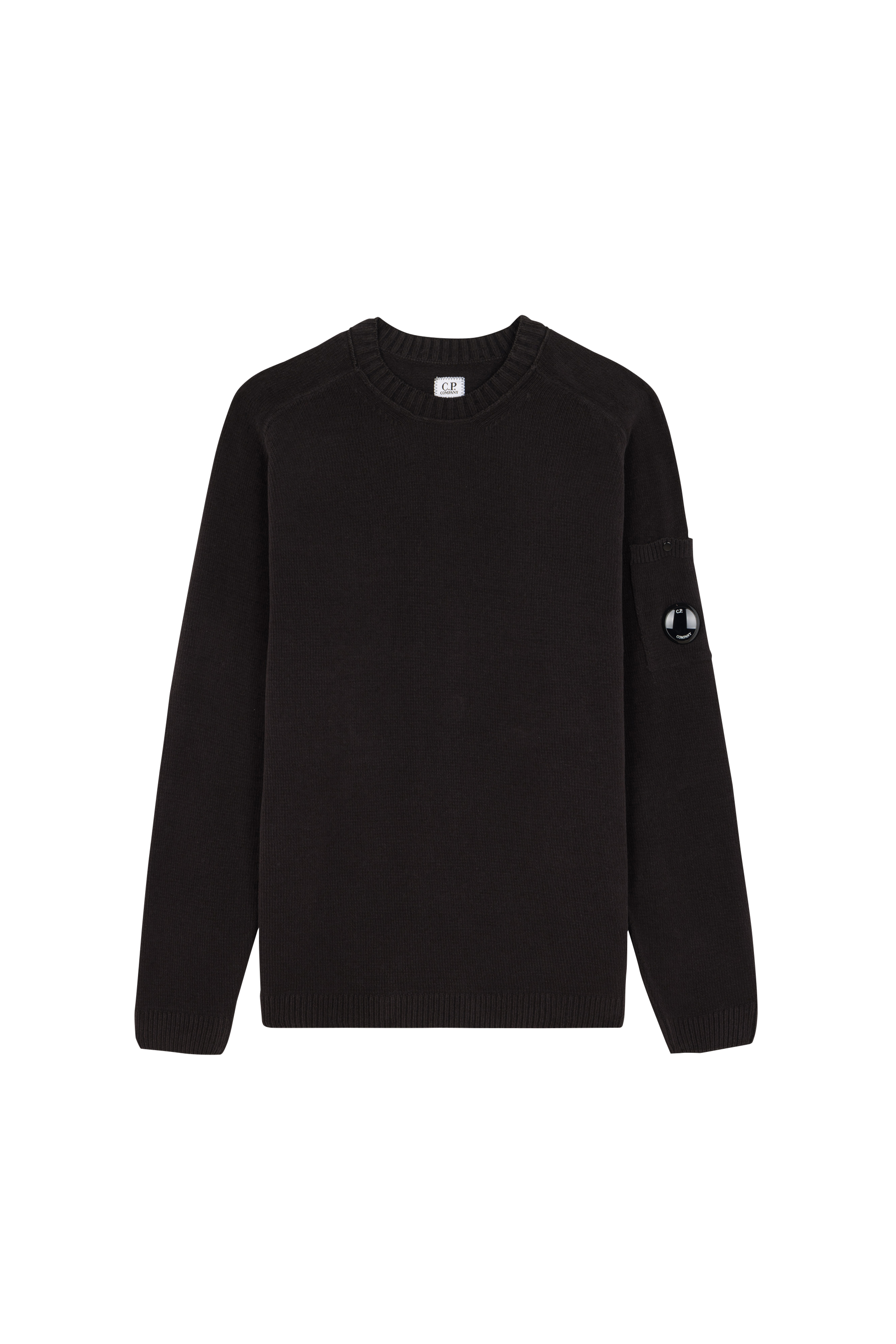 Sweater COTTON CHENILLE CREWNECK LENS SWEATER Black