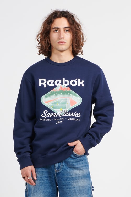 REEBOK Sweatshirt  Bleu