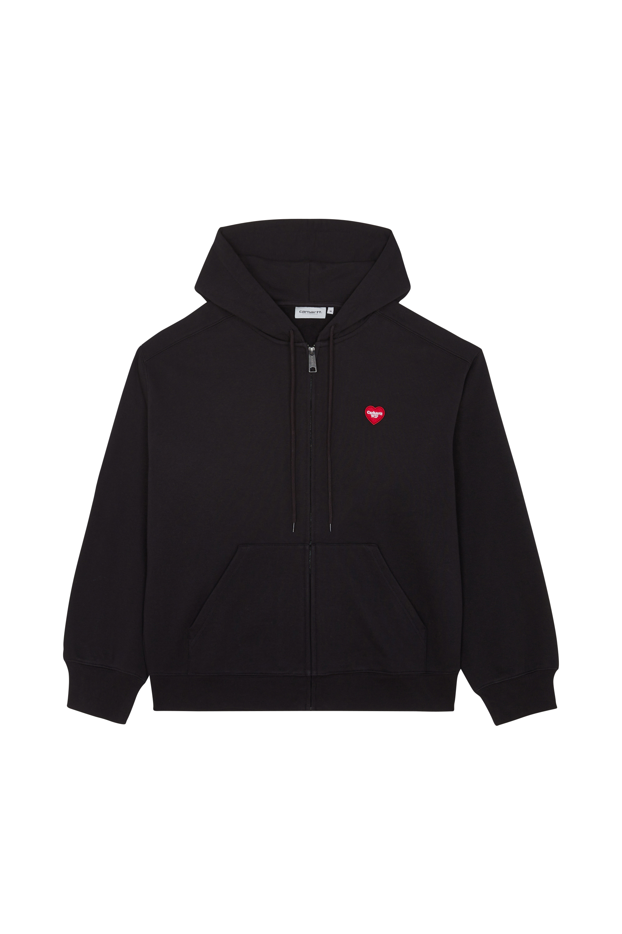 Regular-fit zip-up cotton-blend hoodie with Pony Player Black