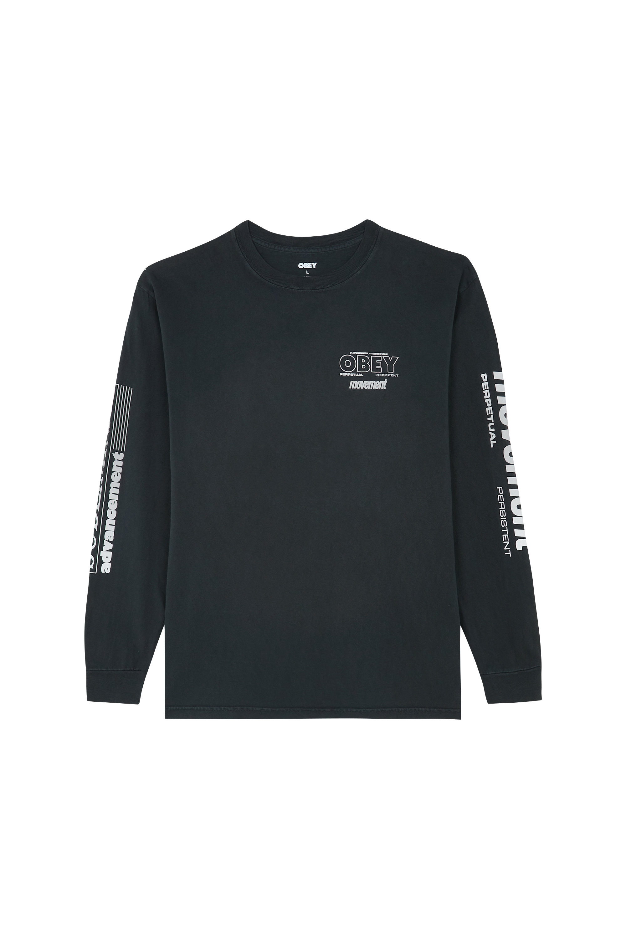 Regular-fit round-neck cotton T-shirt Black