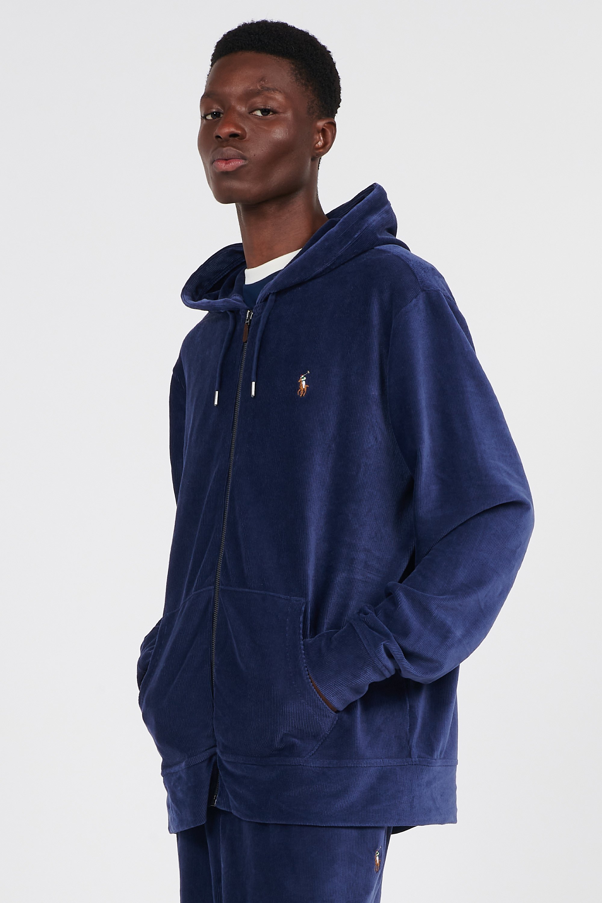 Hoodie Zippé Bleu Polo Ralph Lauren - Homme | Citadium