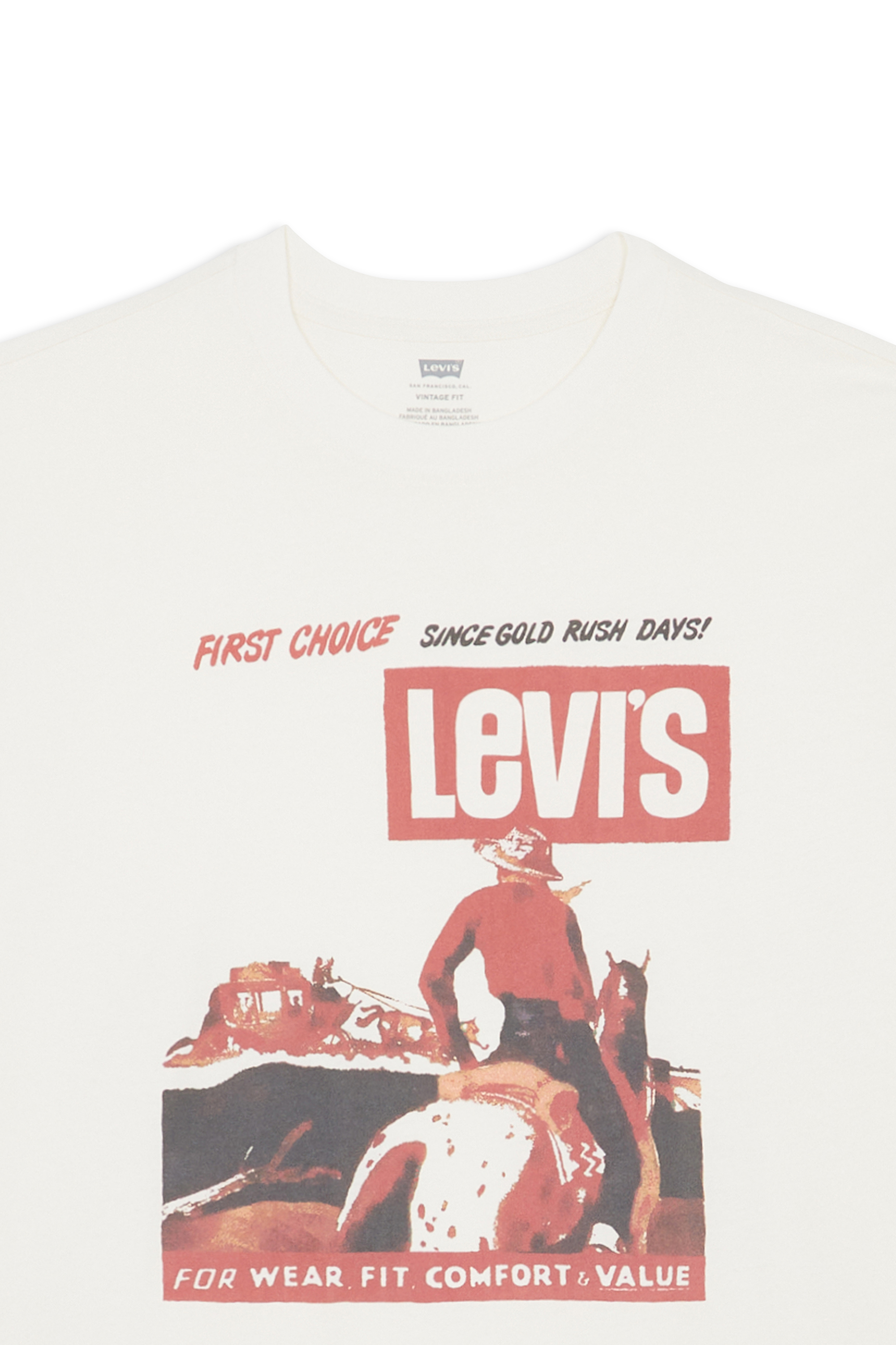 Regular-fit round-neck cotton T-shirt Beige