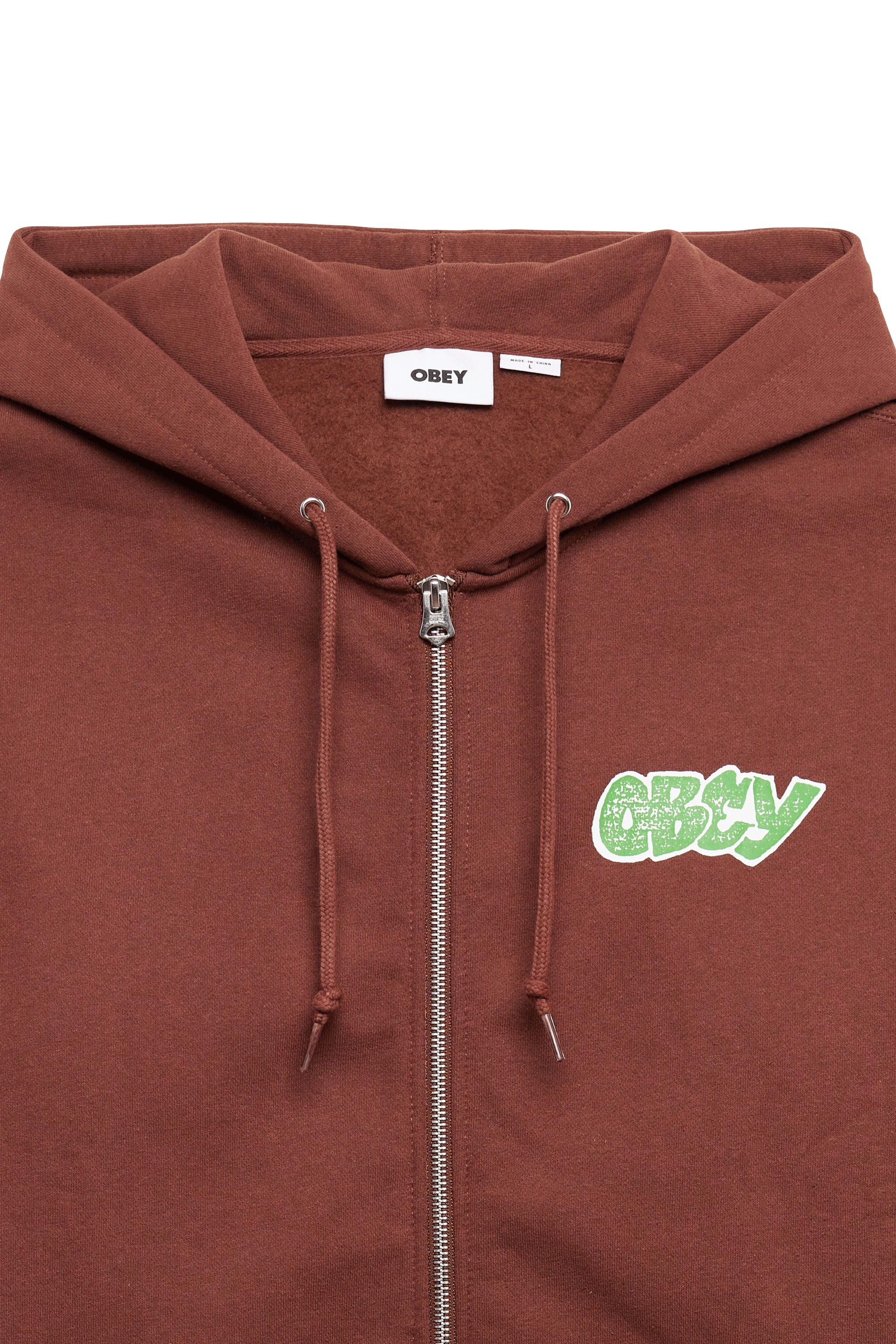 Sweatshirt zippé Marron