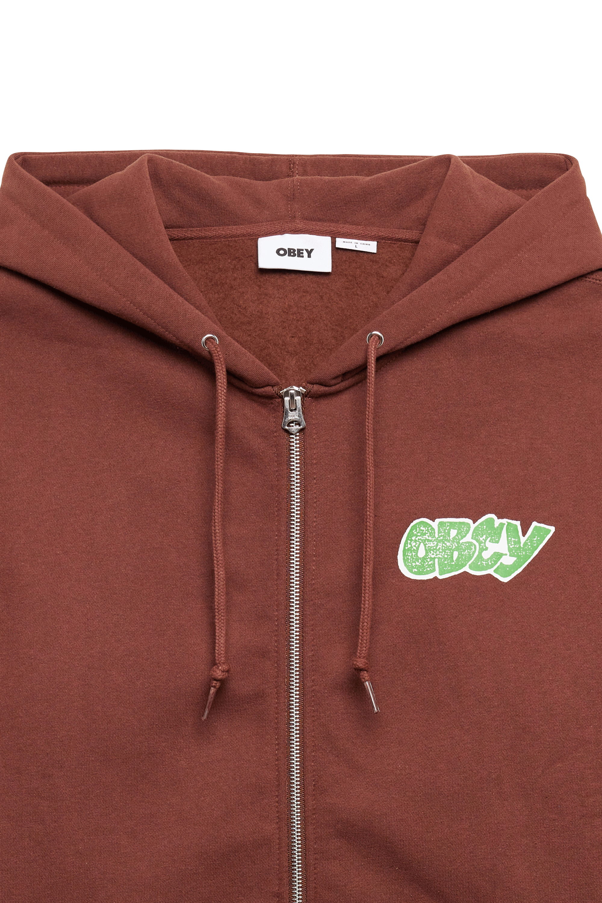Sweatshirt zippé Kaki