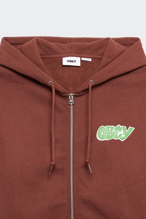 OBEY Sweatshirt zippé Kaki
