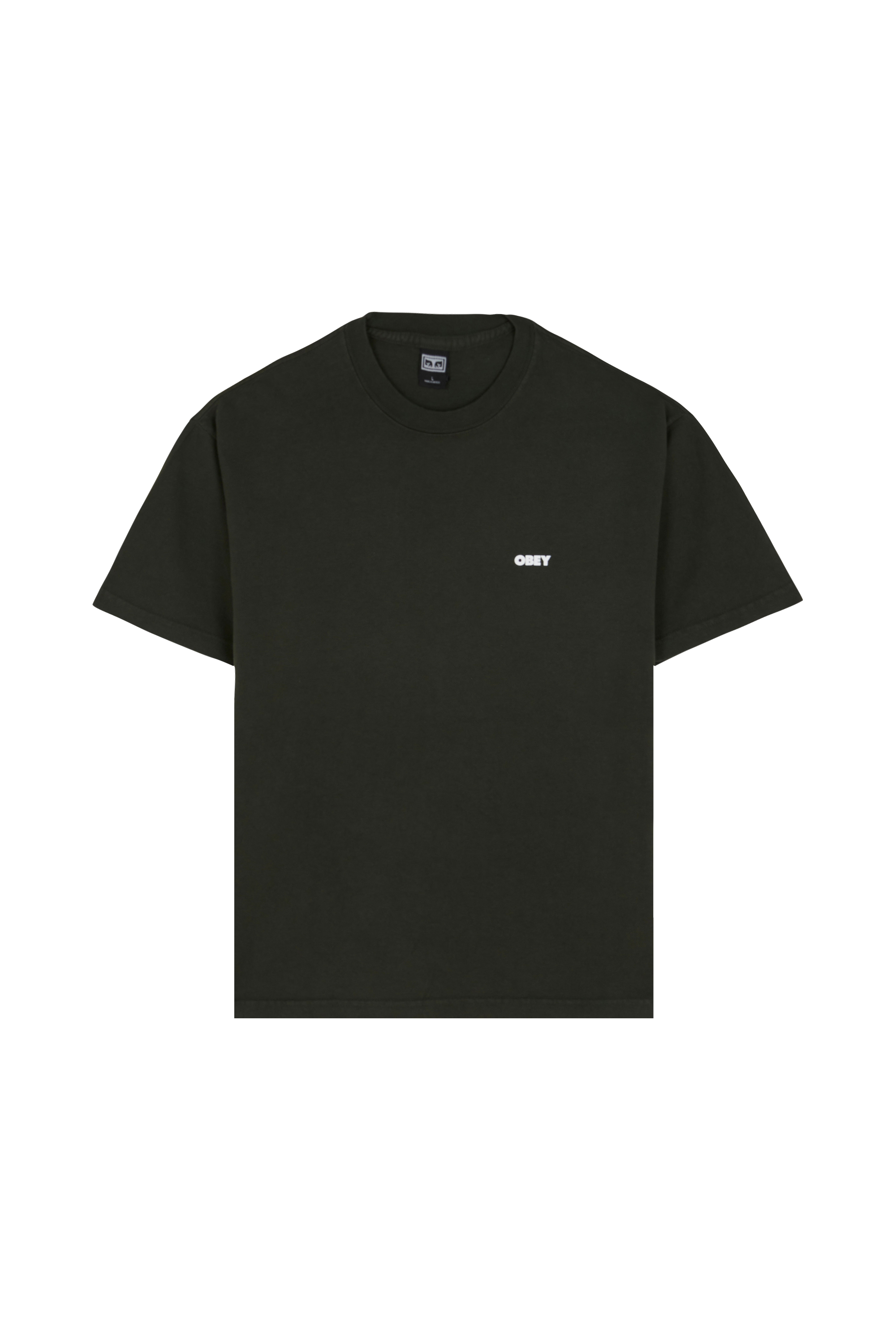 Regular-fit round-neck cotton T-shirt Green