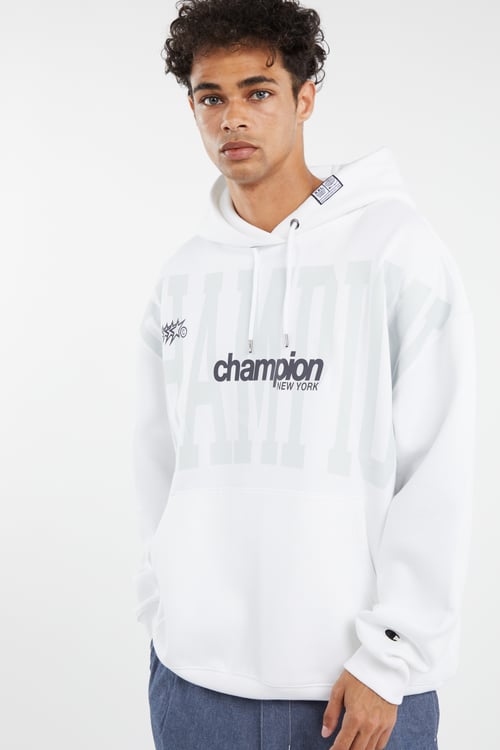 CHAMPION Hoodie Blanc