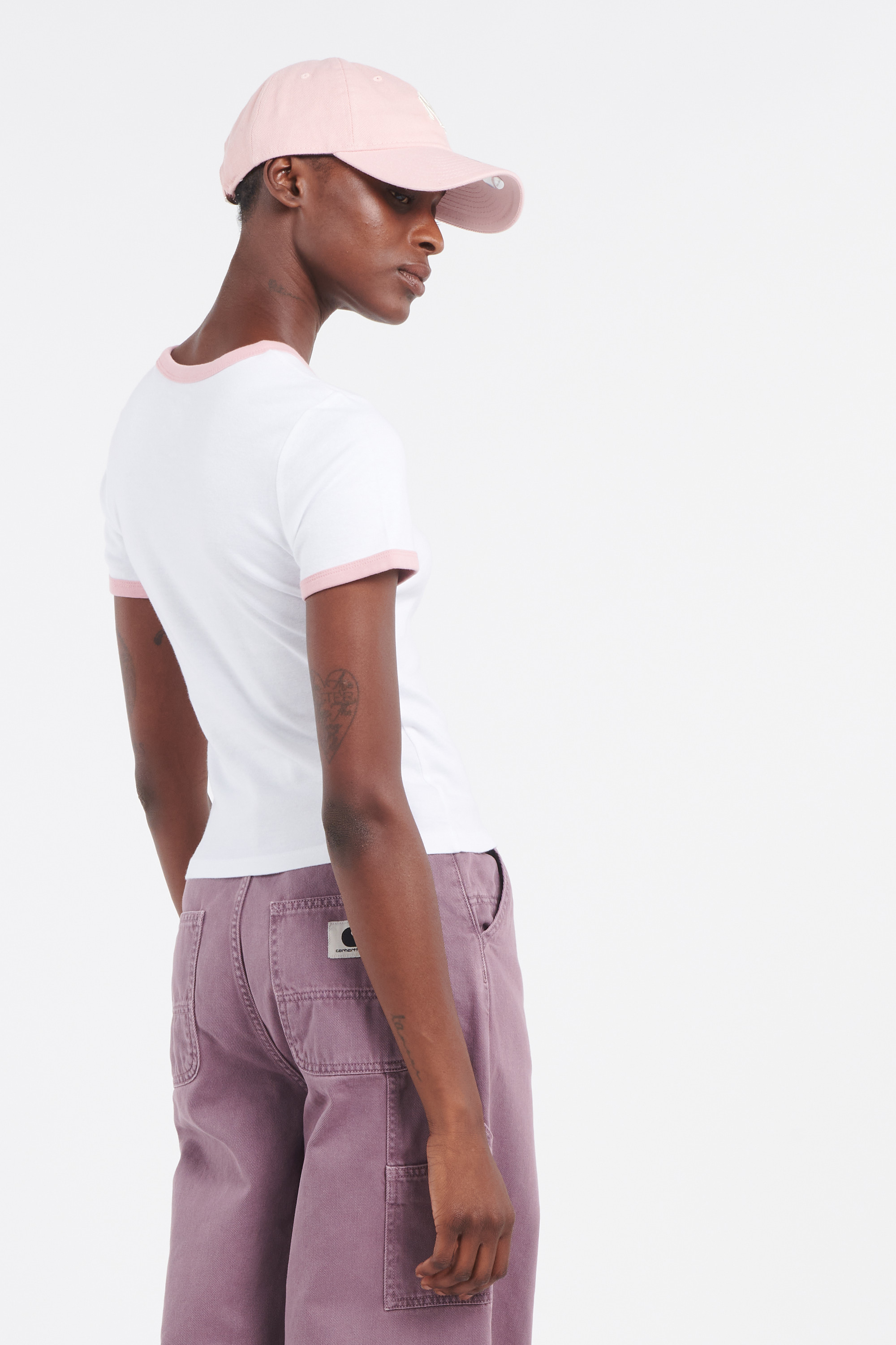 Regular-fit round-neck cotton T-shirt White