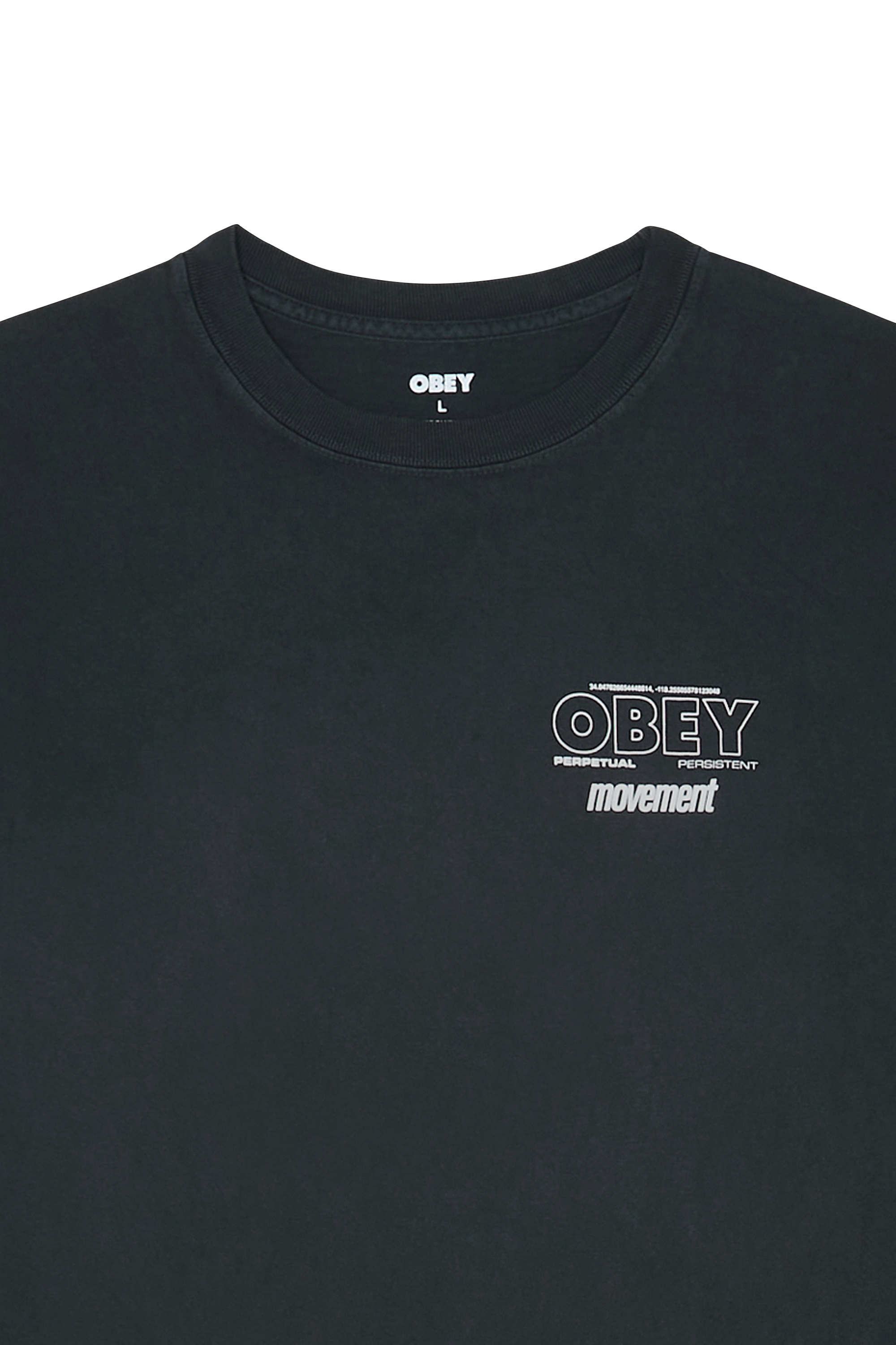 Regular-fit round-neck cotton T-shirt Black