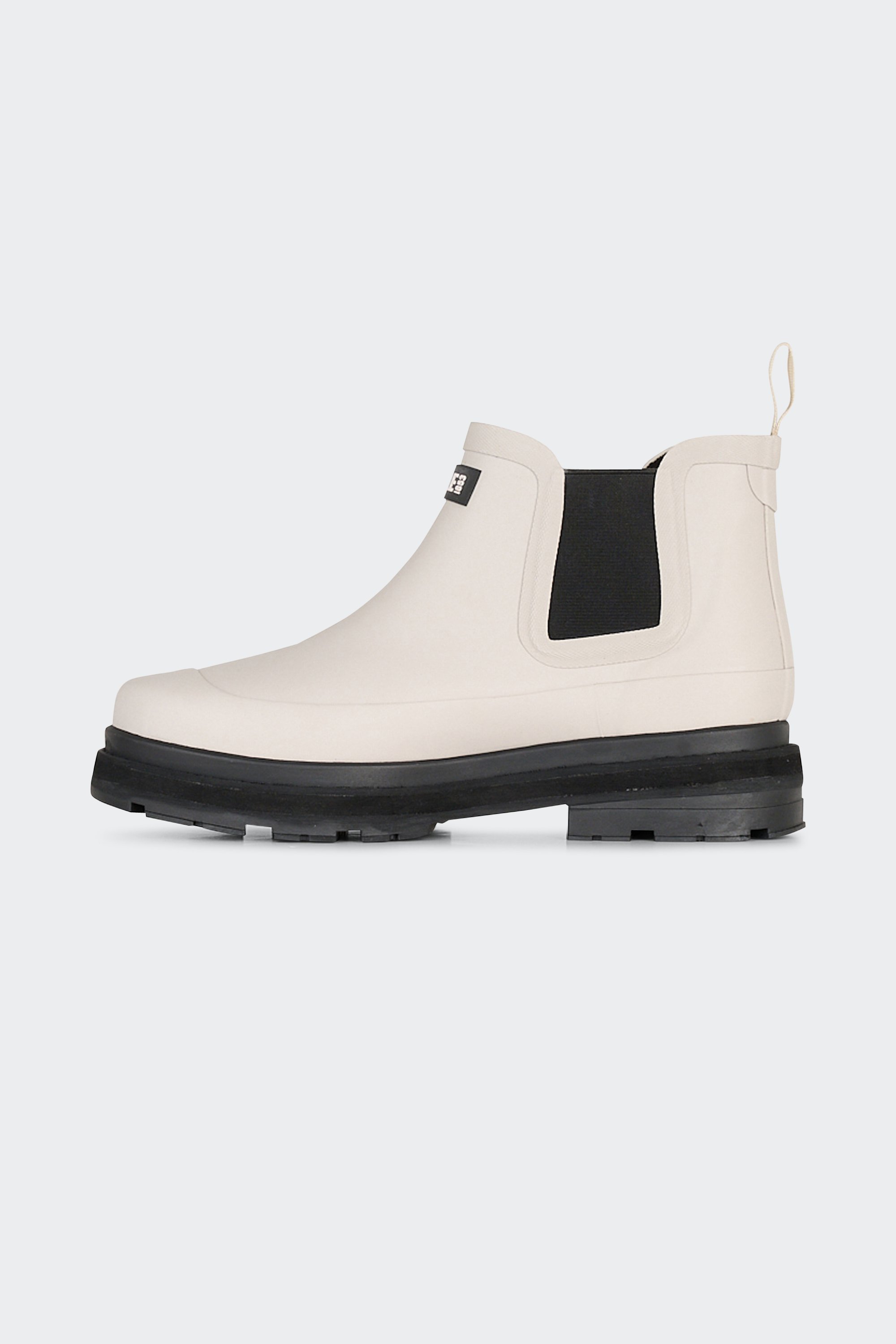 Heeled leather mid-calf boots | White by AIGLE Heeled leather mid-calf boots White