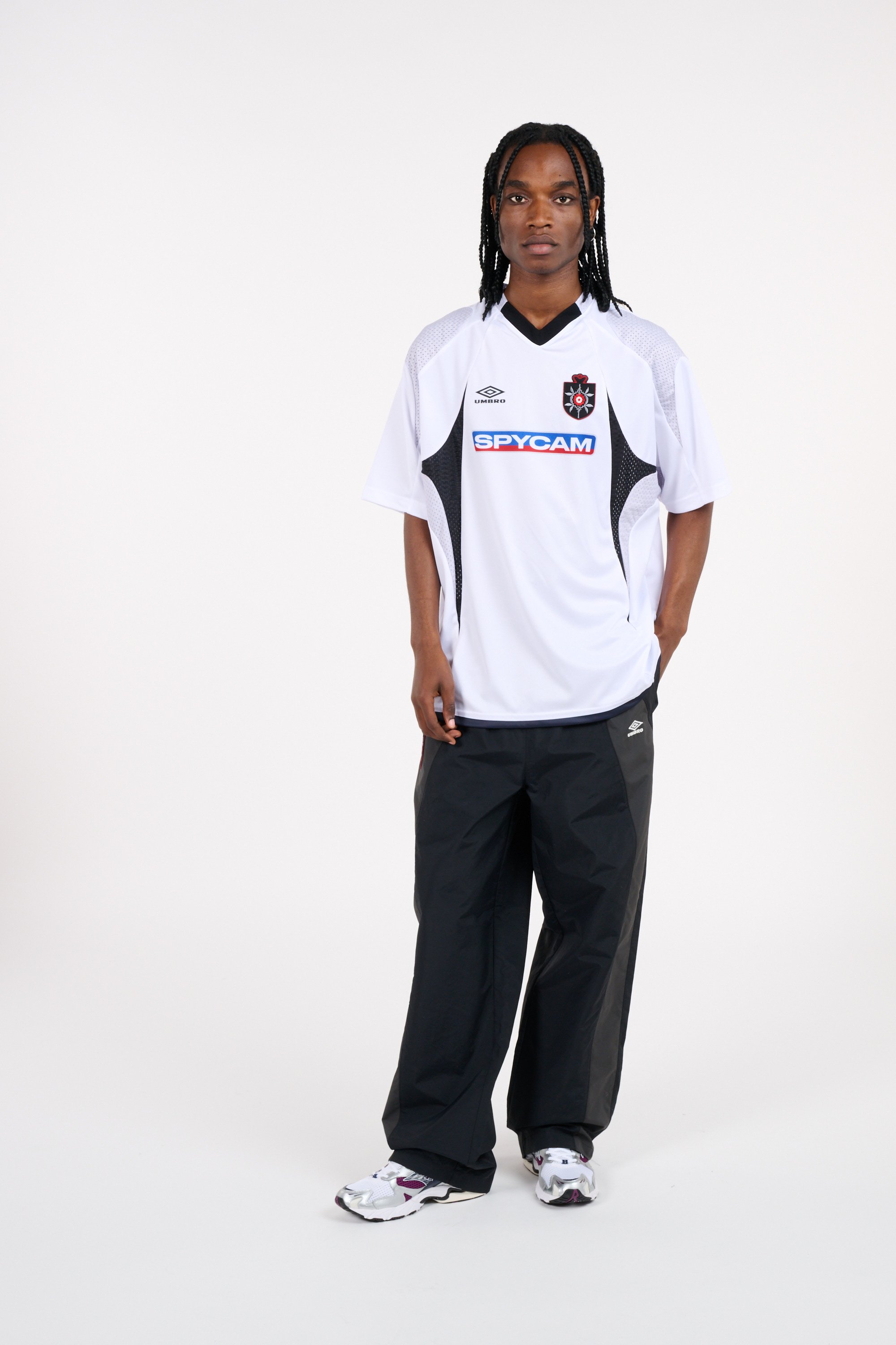 Regular-fit round-neck cotton T-shirt UMBRO SLAM JAM White