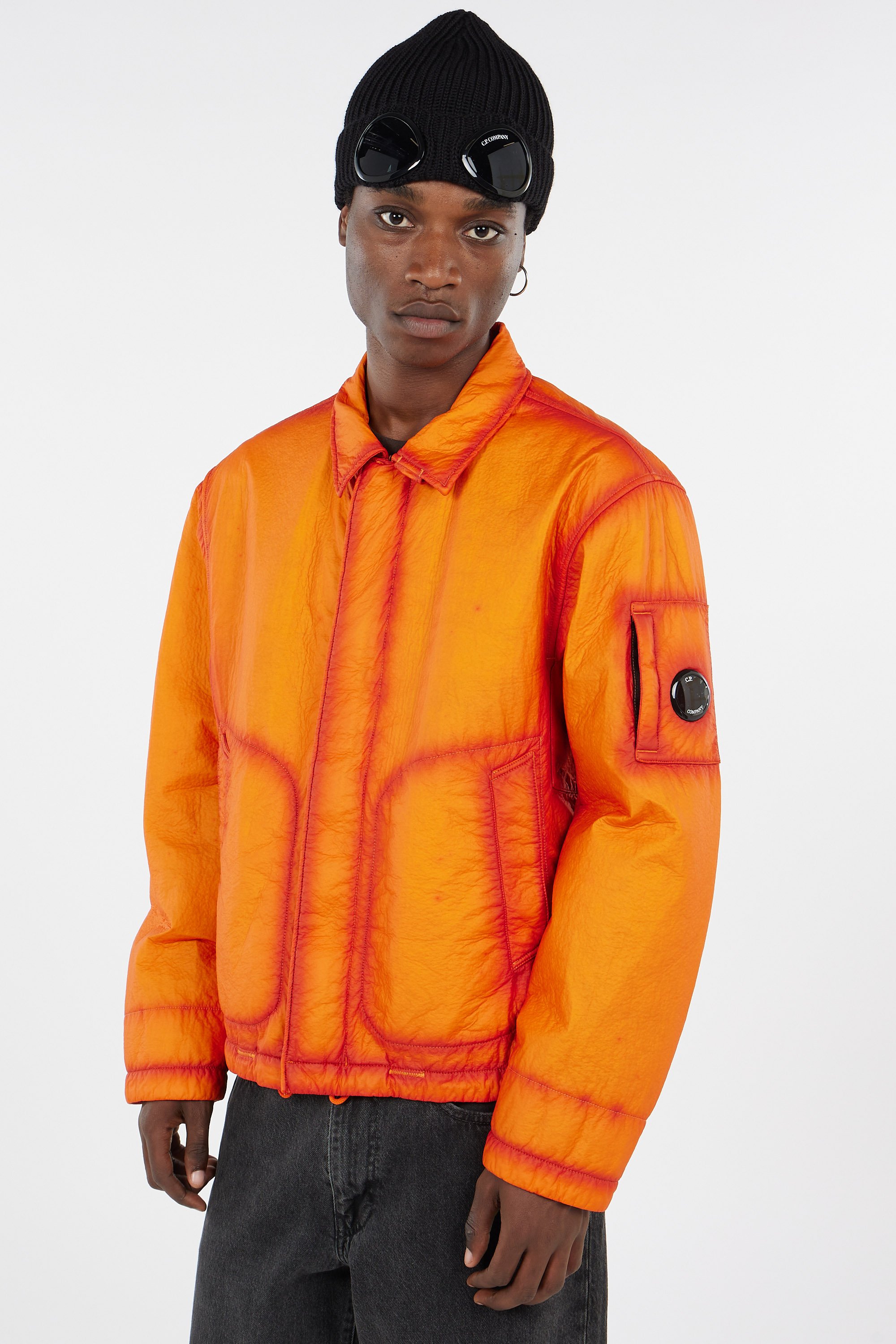 Jacket Outerwear medium jacket in feltro bi-film Orange C.P.
