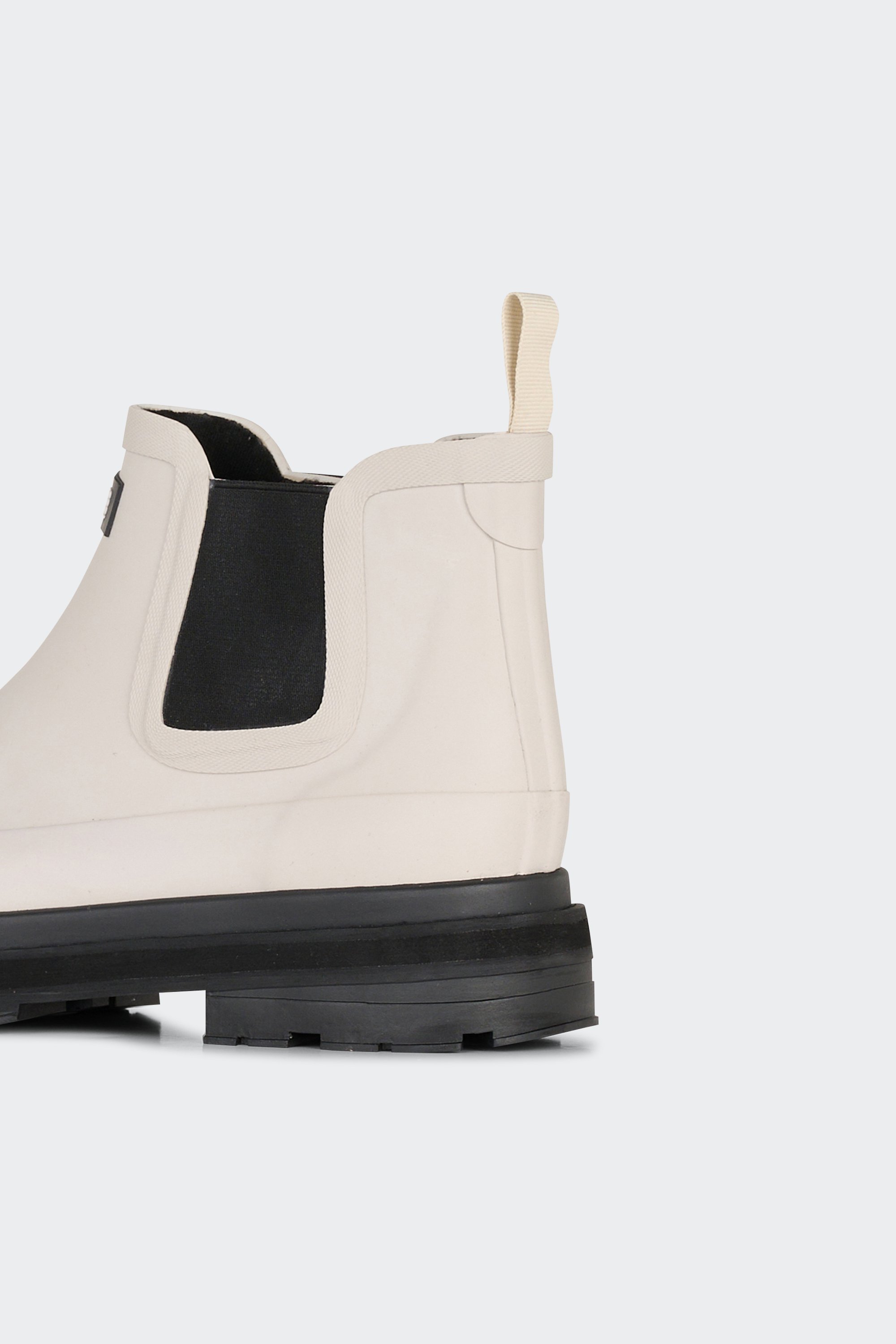 Heeled leather mid-calf boots | White by AIGLE Heeled leather mid-calf boots White