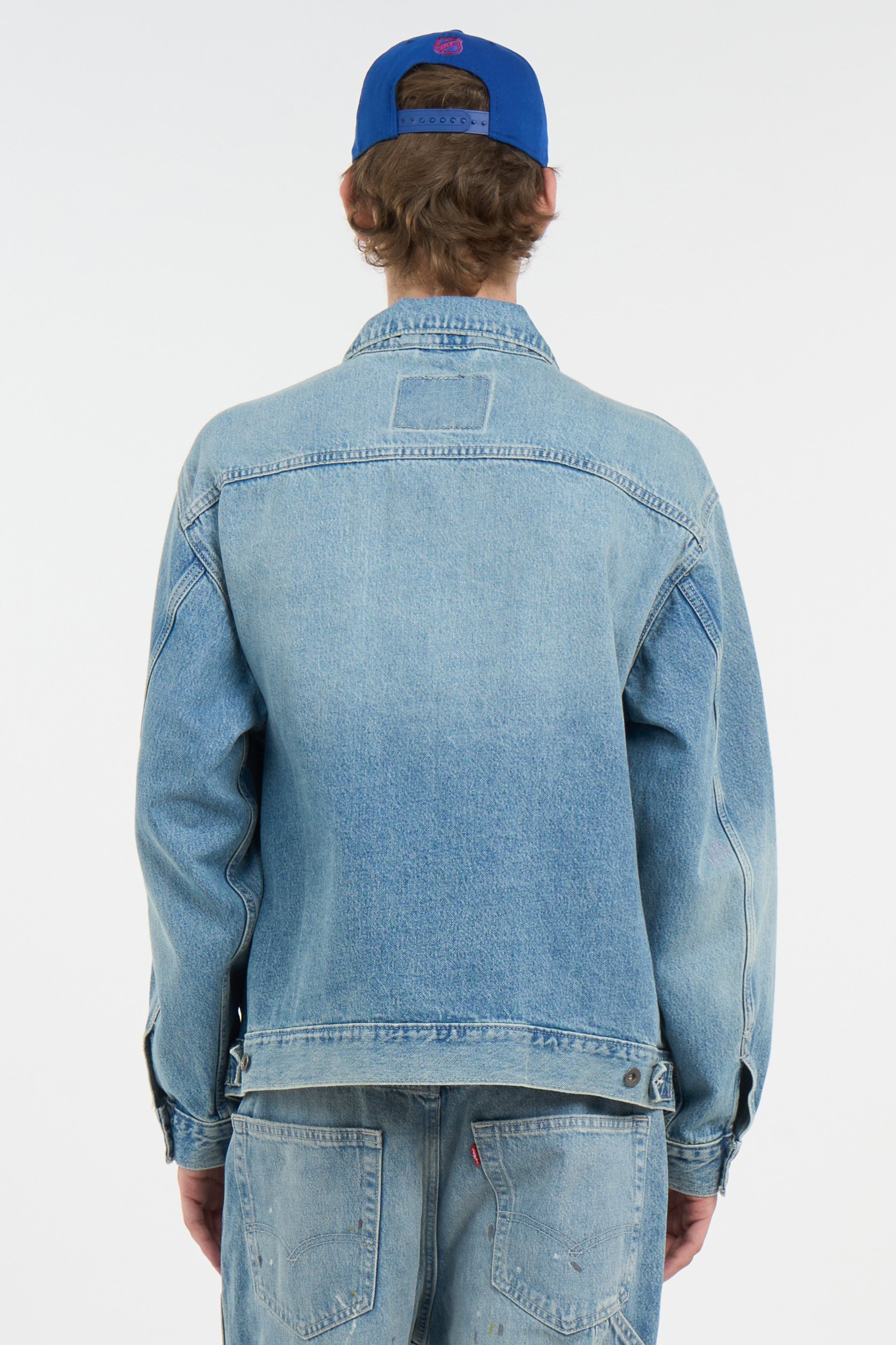 Oversized classic collar cotton jacket | Blue LEVI'S Men