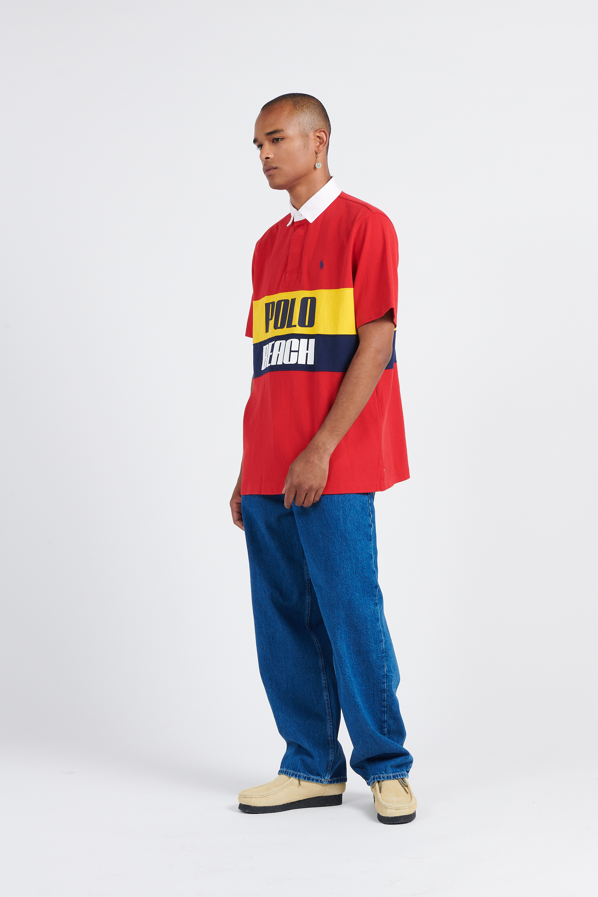 Polo manches courtes Rouge