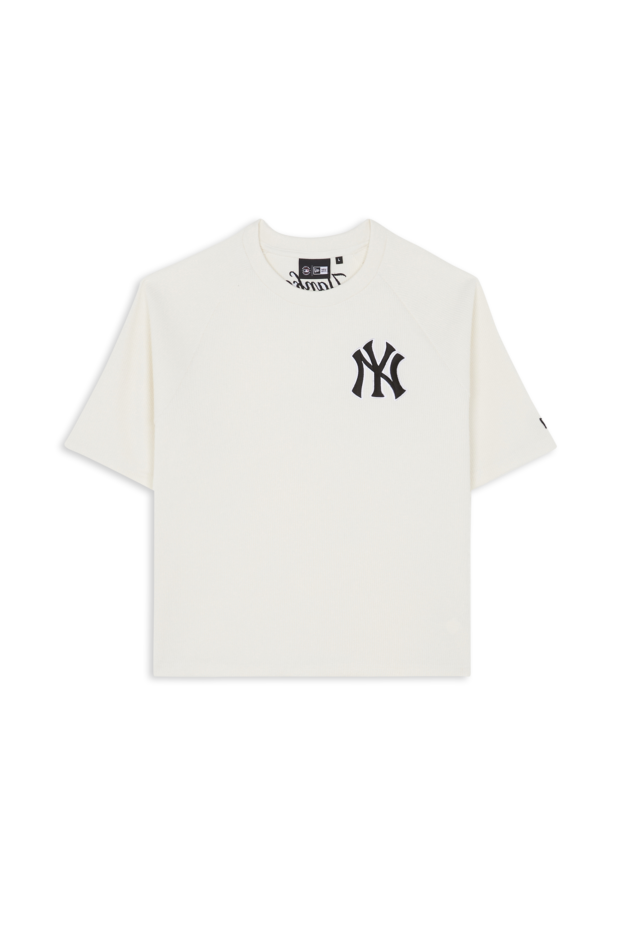 Regular-fit round-neck cotton T-shirt Beige