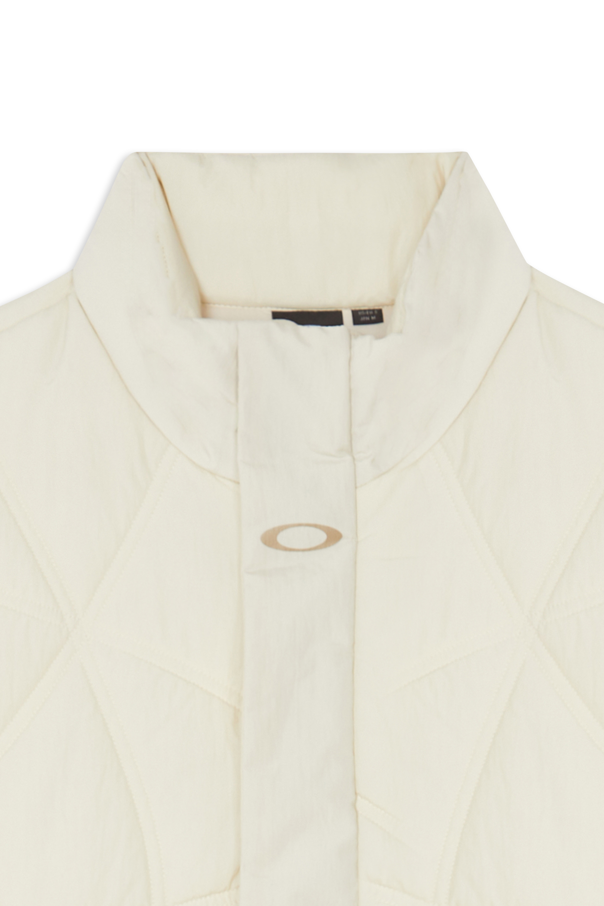 Lightweight quilted padded jacket with high neck Beige