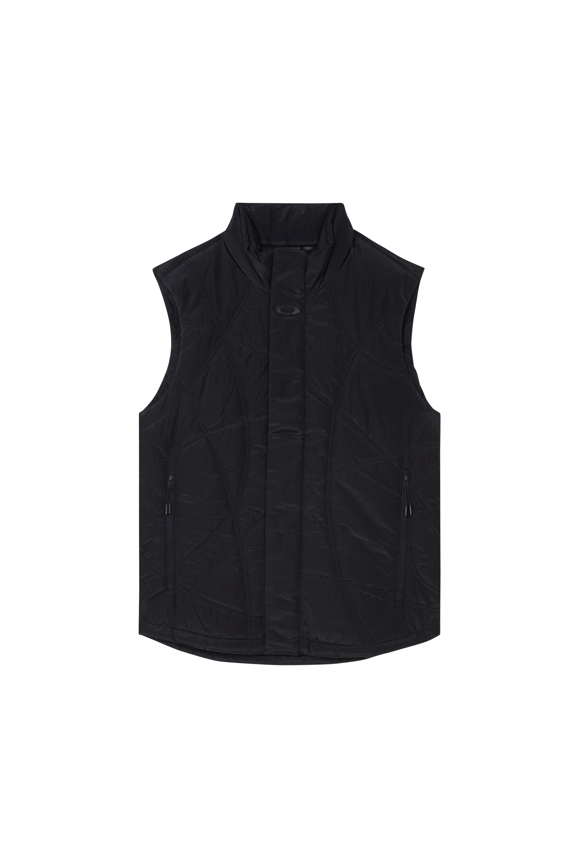 Lightweight quilted padded jacket with high neck Black