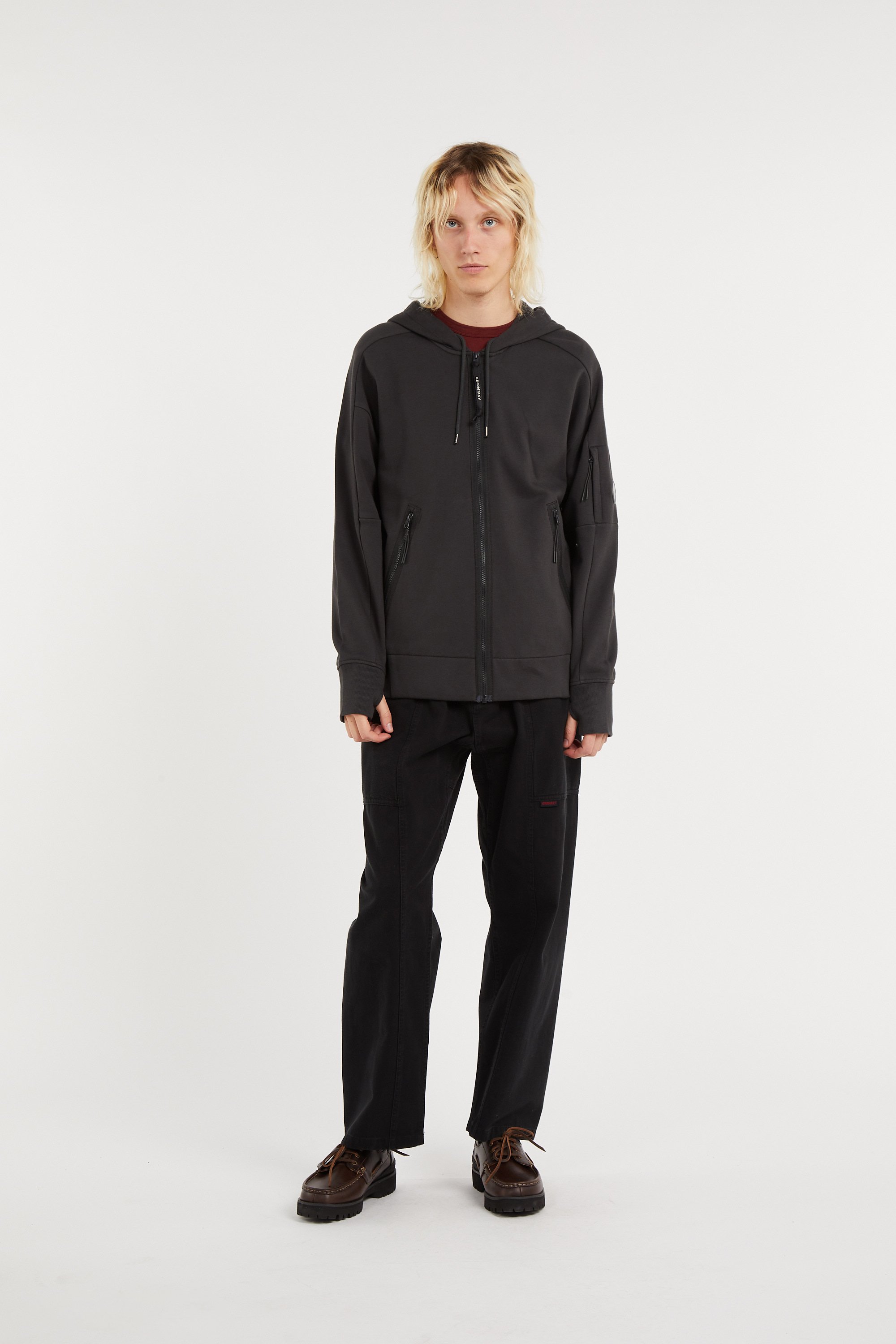 Sweat zippé  C.P. COMPANY Gris