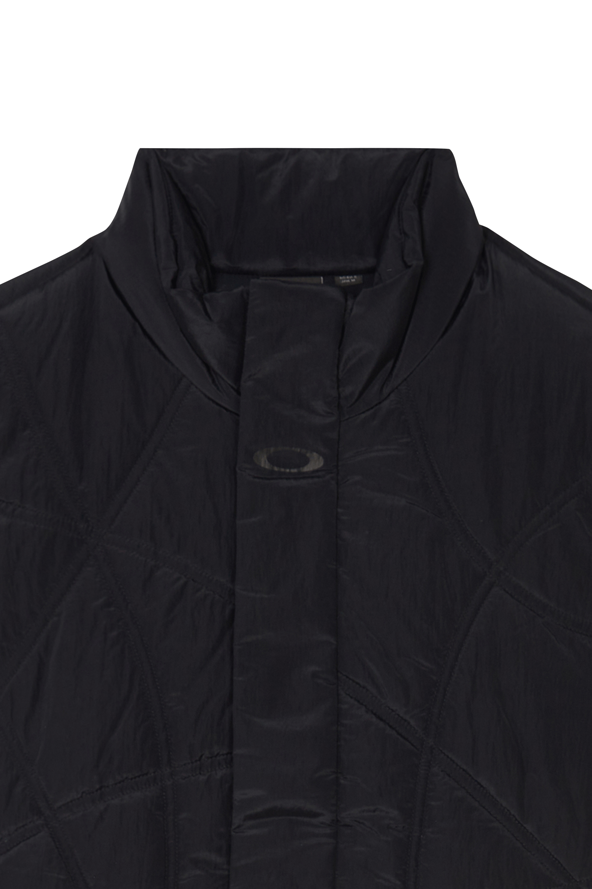 Lightweight quilted padded jacket with high neck Black