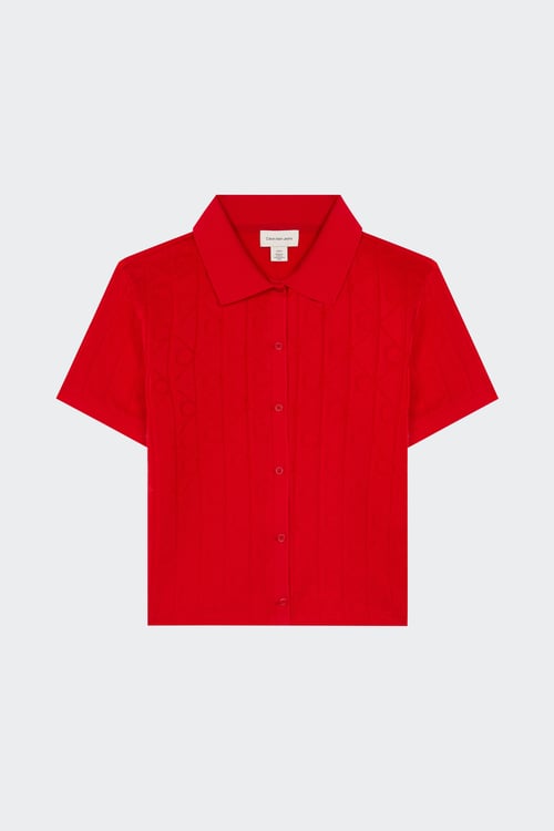 CALVIN KLEIN Polo Rouge