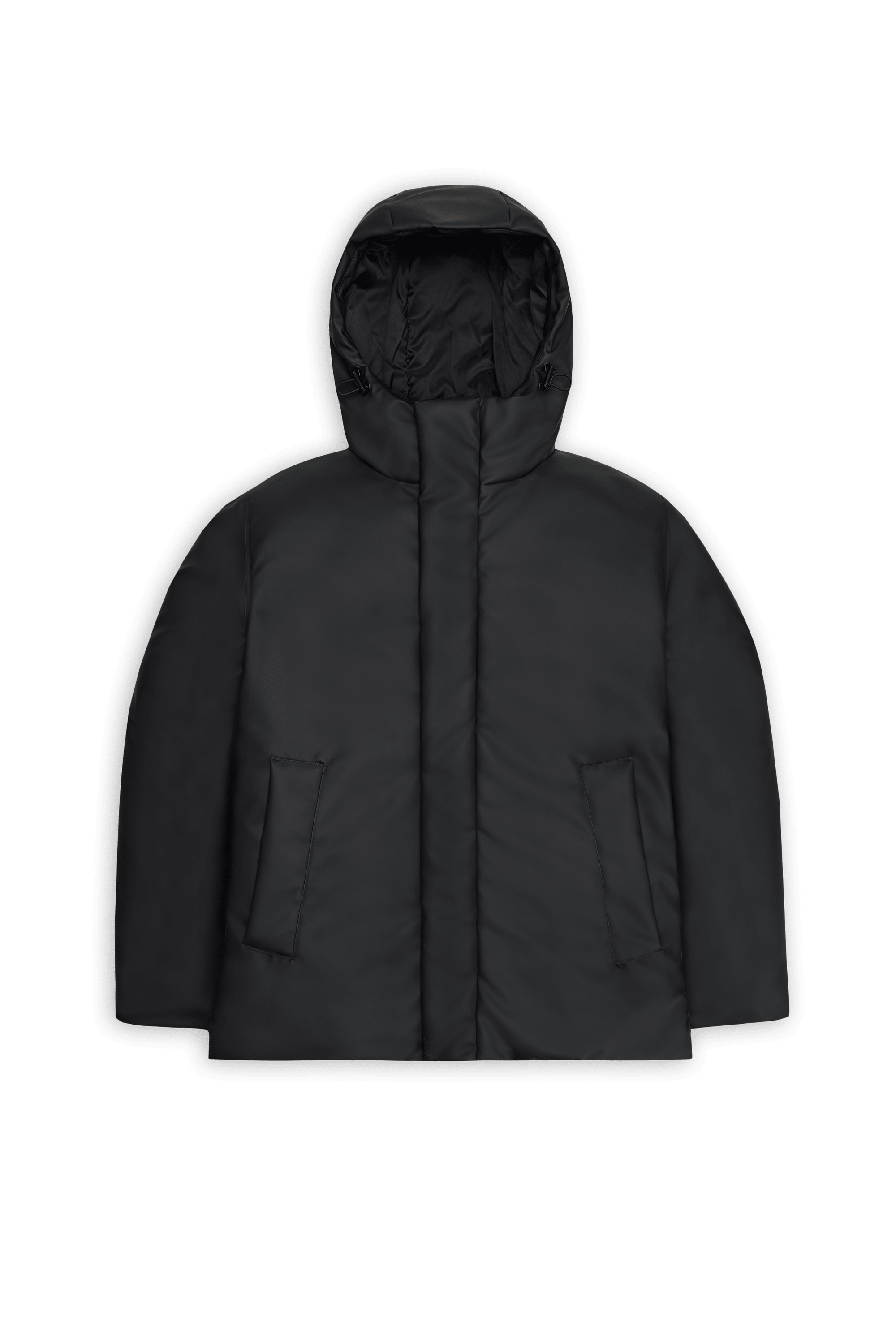Lightweight quilted padded jacket with high neck Black