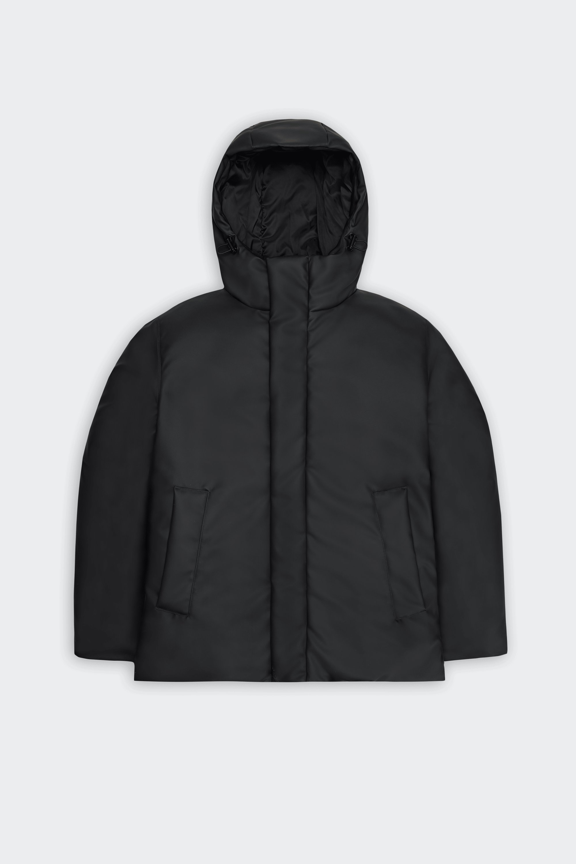 Lightweight quilted padded jacket with high neck | Black by RAINS Lightweight quilted padded jacket with high neck Black