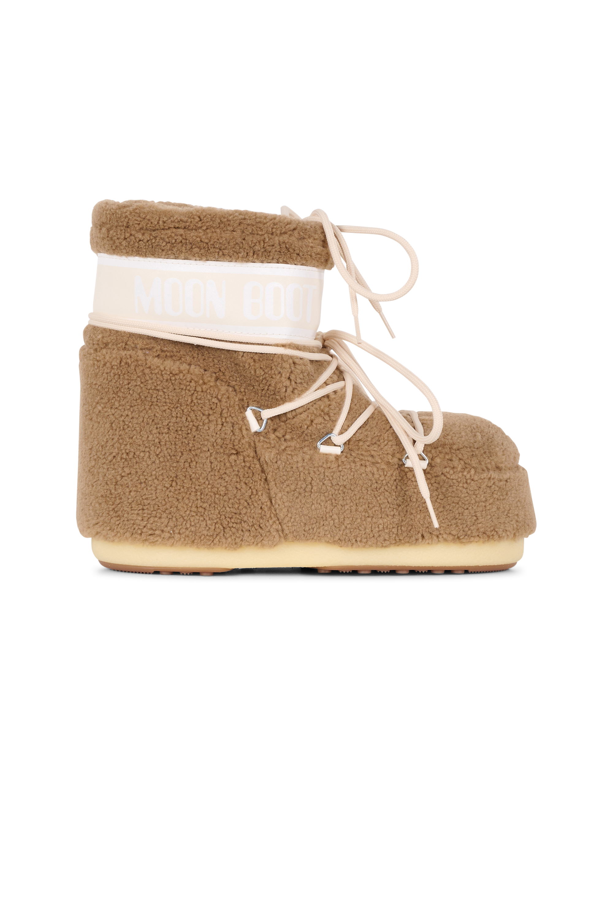 Heeled leather mid-calf boots MOON BOOT Brown