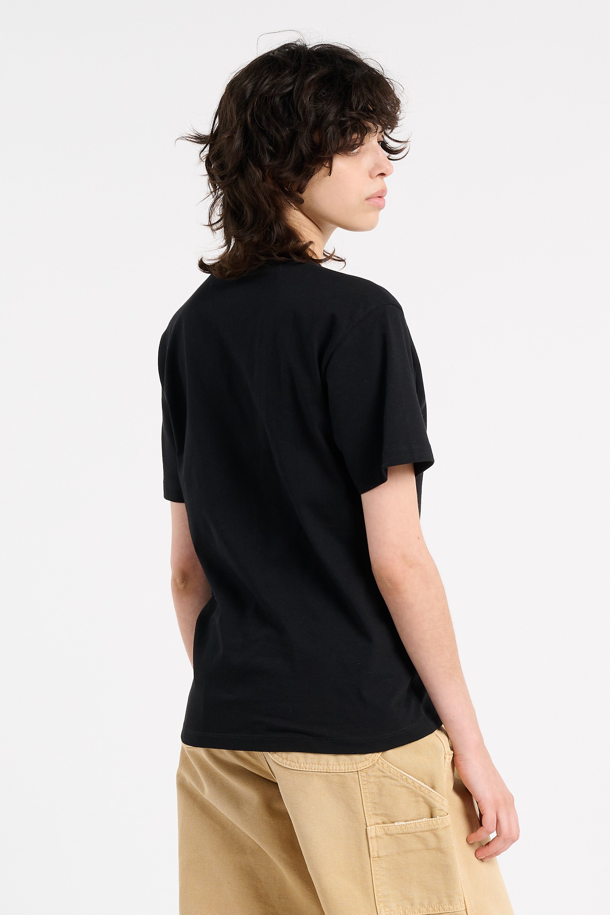 T-shirt col rond en coton bio | Noir CARHARTT WIP Femme