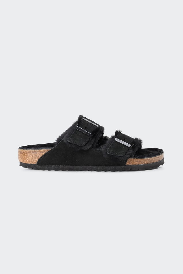 Birkenstock arizona black flat sandals shop